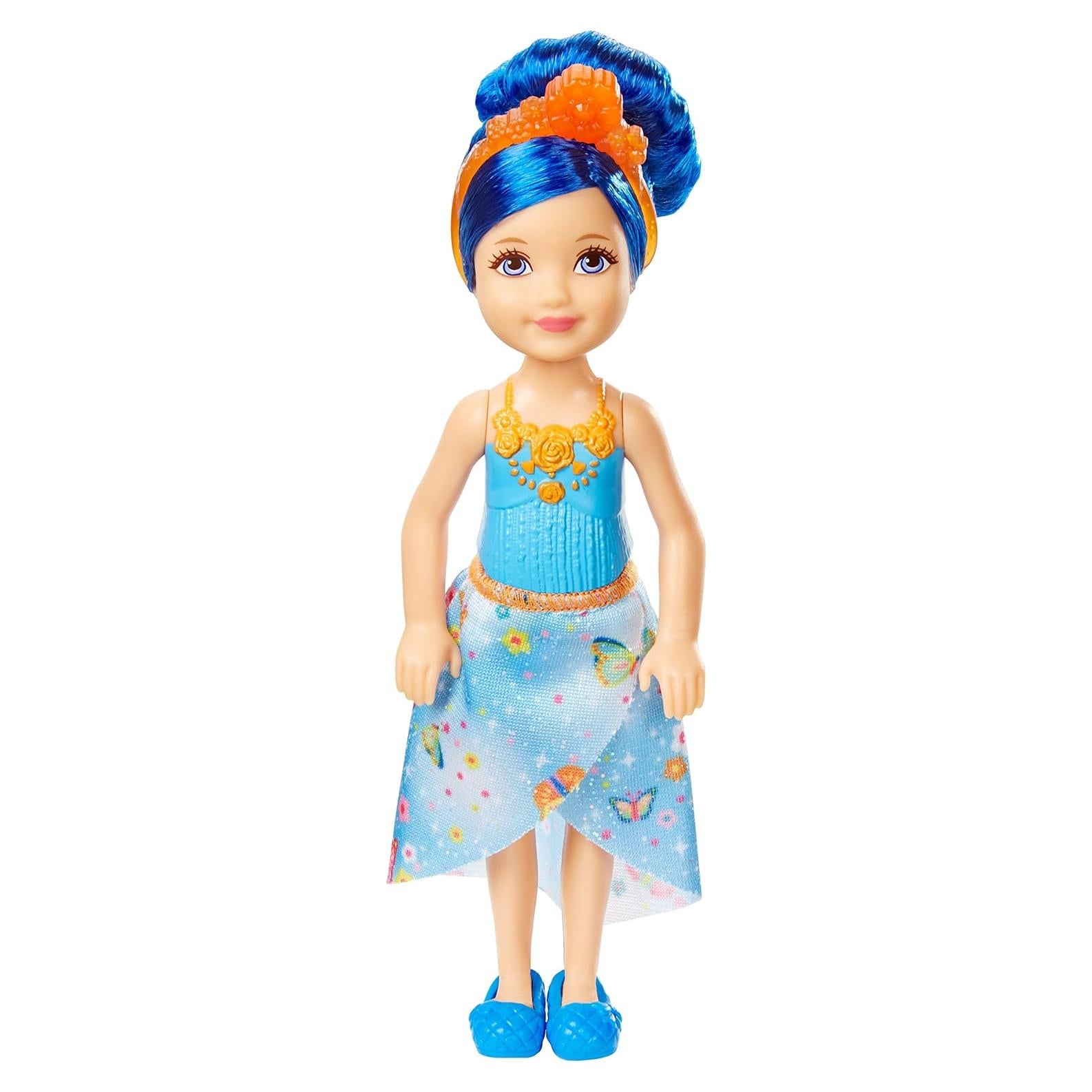 Muñeca Barbie Dreamtopia Rainbow Cove Azul - 10 cm