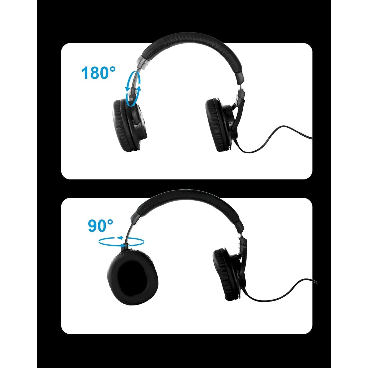 Auriculares Over Ear SUUNTOK MR810 con cable 3m, sonido premium