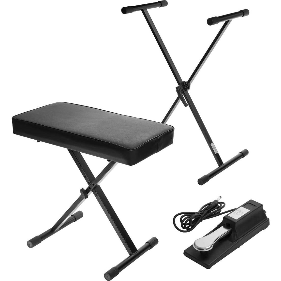 PX-S1100 Privia 88-Key Slim Digital Stage Piano w/Bluetooth Adapter, Black Bundle with Turnstile Audio TAPH100 Closed-Back Headphones, Keyboard Stand/Bench Pack with Sustain Pedal