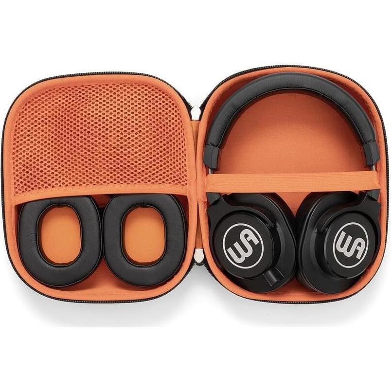 Warm Audio WA-HRT Headroom, Closed Studio Headphones (45 mm Neodymium Driver, Interchangeable Ear Pads, for Monitoring & Recording), Black