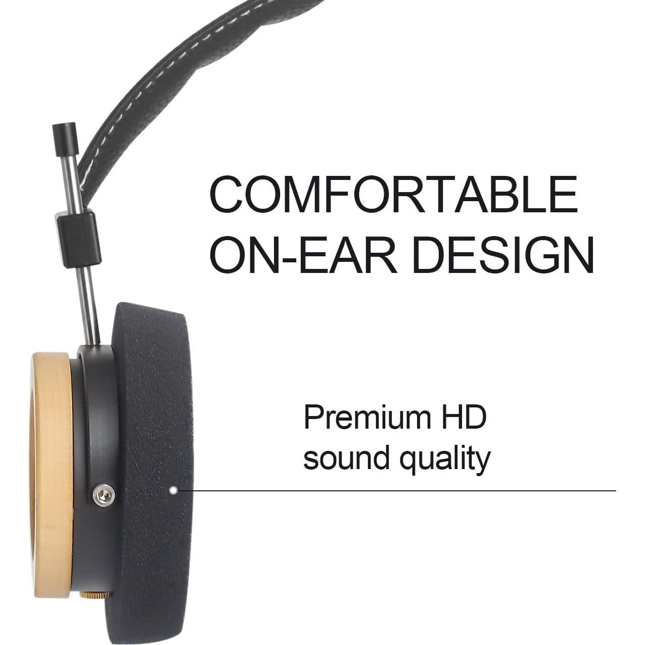 Auriculares Abiertos OKCSC WTD-3 de Madera de Arce 40mm