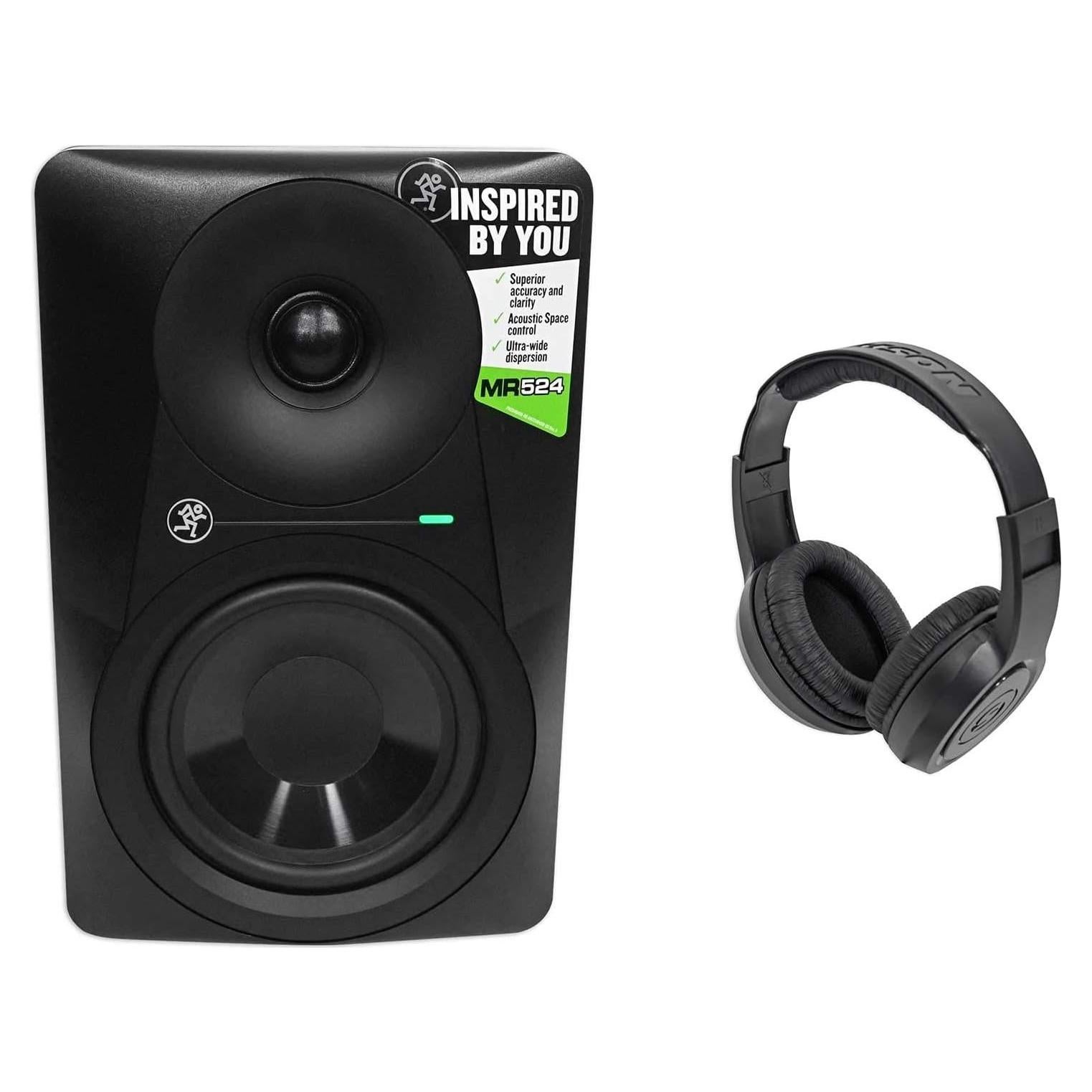 Mackie MR524 5" Monitor de Estudio Activo 50W + Auriculares Samson SR350