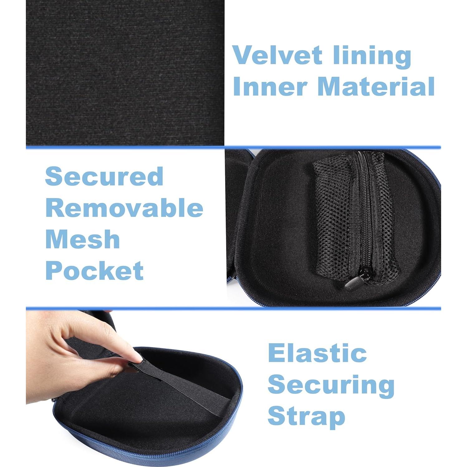 Funda CaseSack para Auriculares Bluetooth Bose QuietComfort 45/35 - Azul