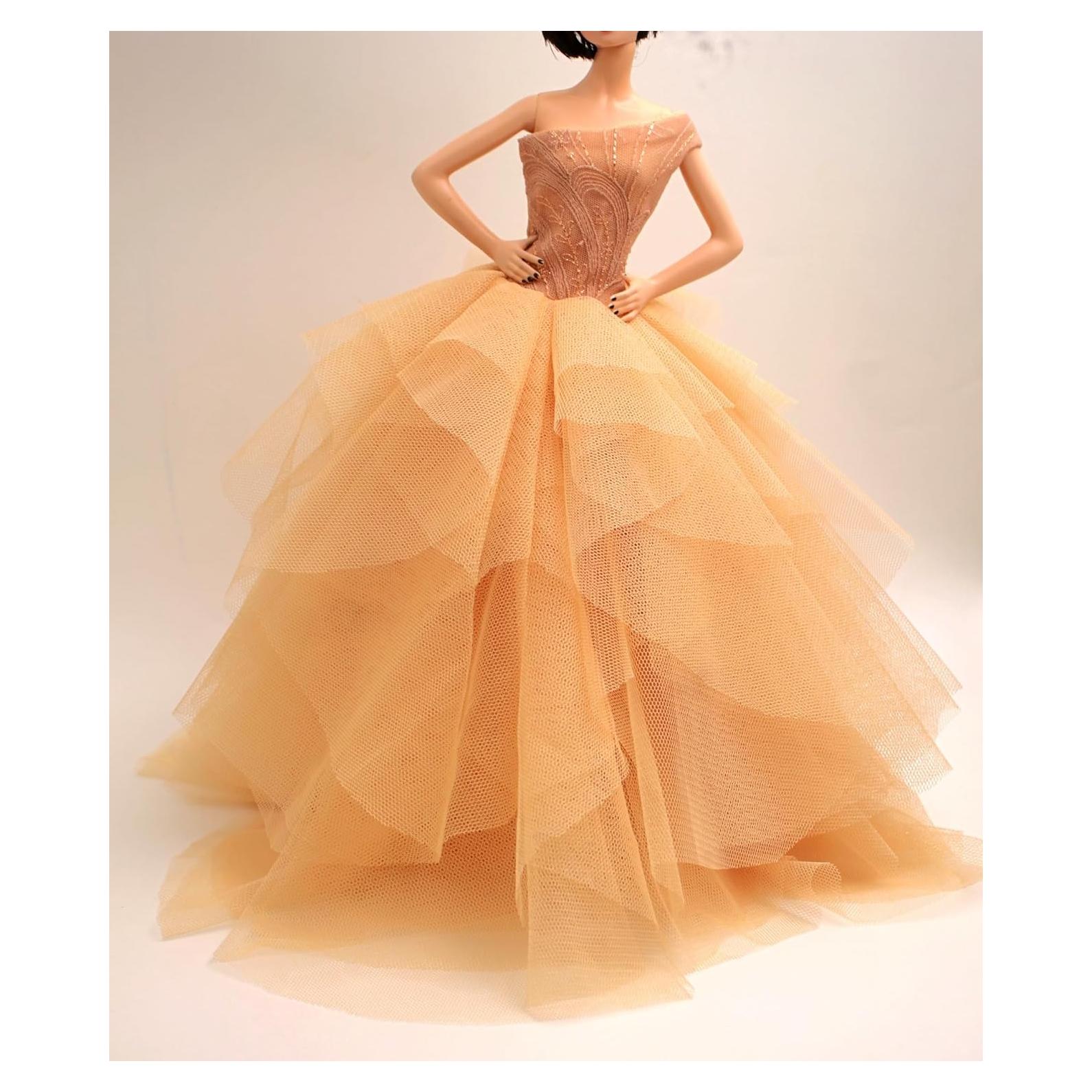 Vestido de Boda Clásico Cora Gu para Muñeca 30 cm Hecho a Mano