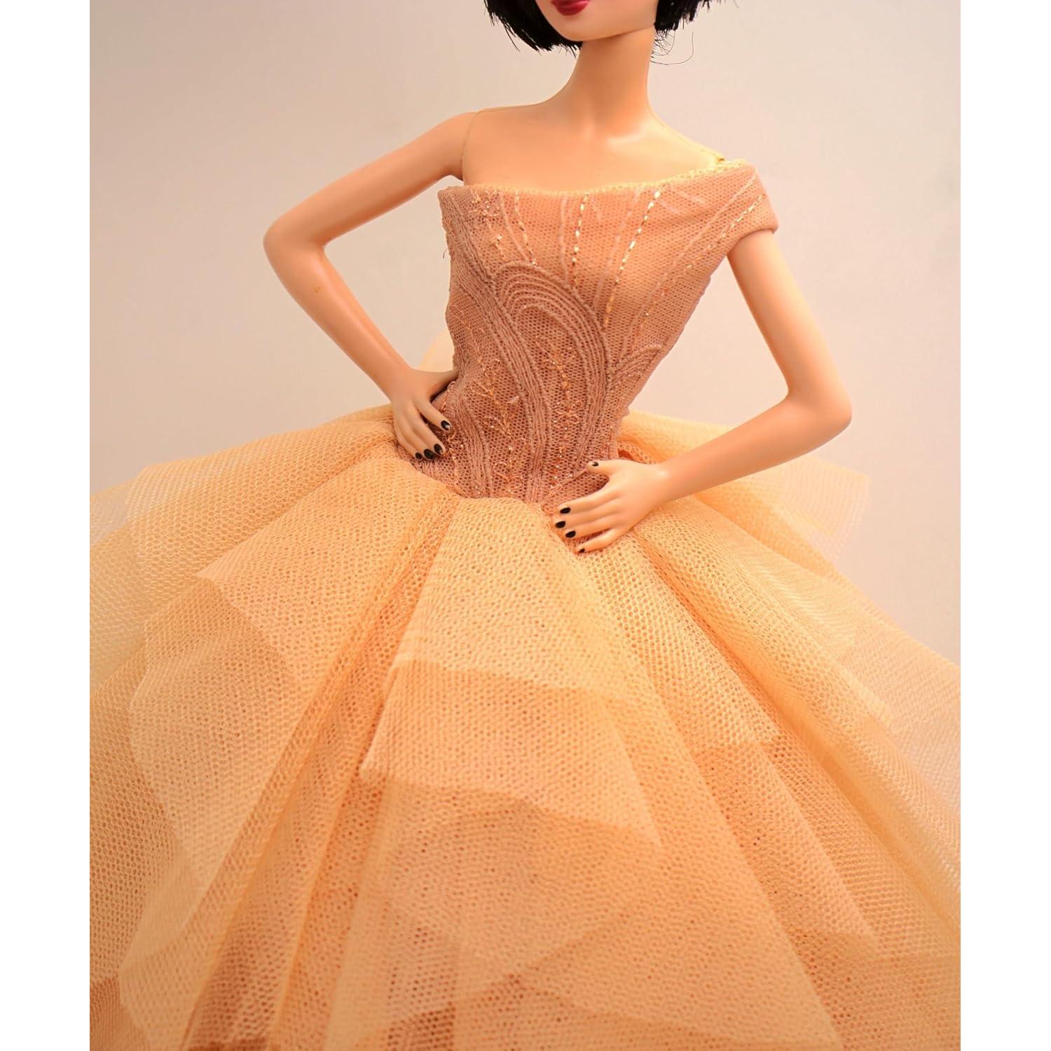 Vestido de Boda Clásico Cora Gu para Muñeca 30 cm Hecho a Mano