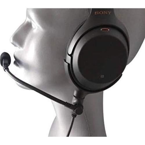 Pro Fulcrum for General Aviation with BoseA20 Microphone. Compatible with Sony WH-1000XM4 and XM3 Noise Cancelling Headphones