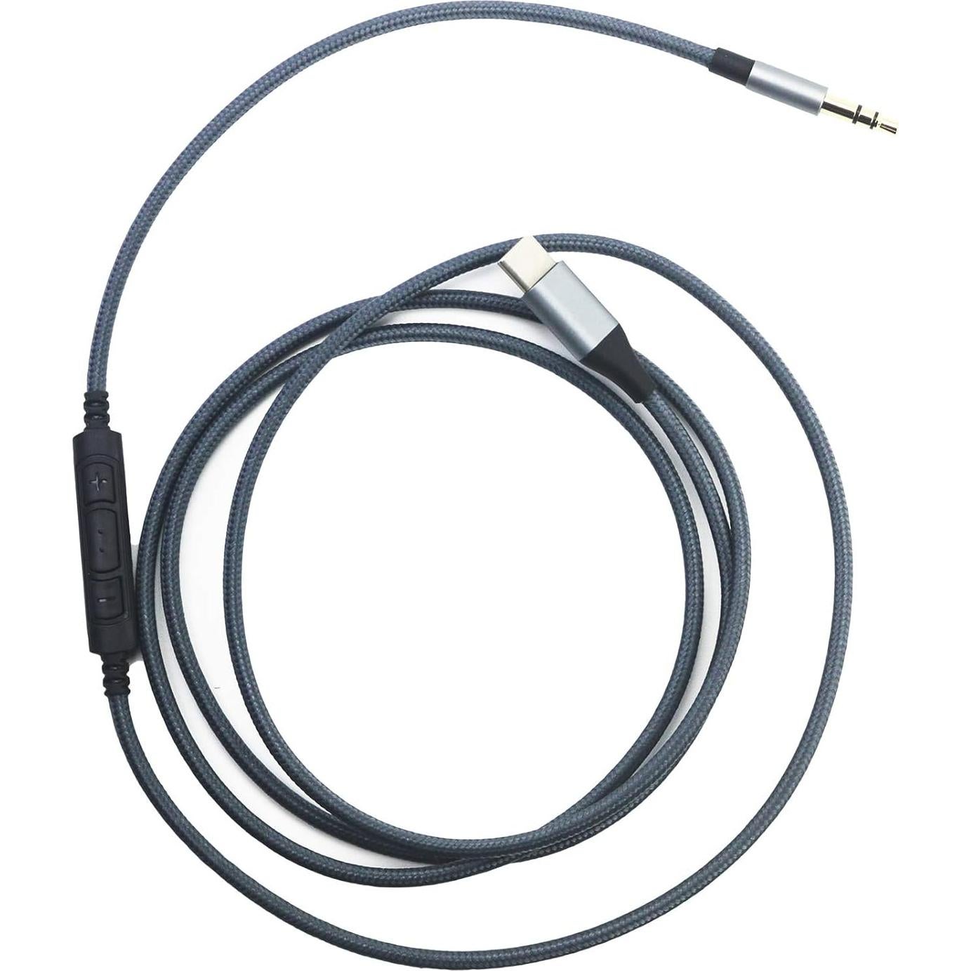 Cable de Audio USB C NewFantasia 1.3m con Control Remoto y Micrófono
