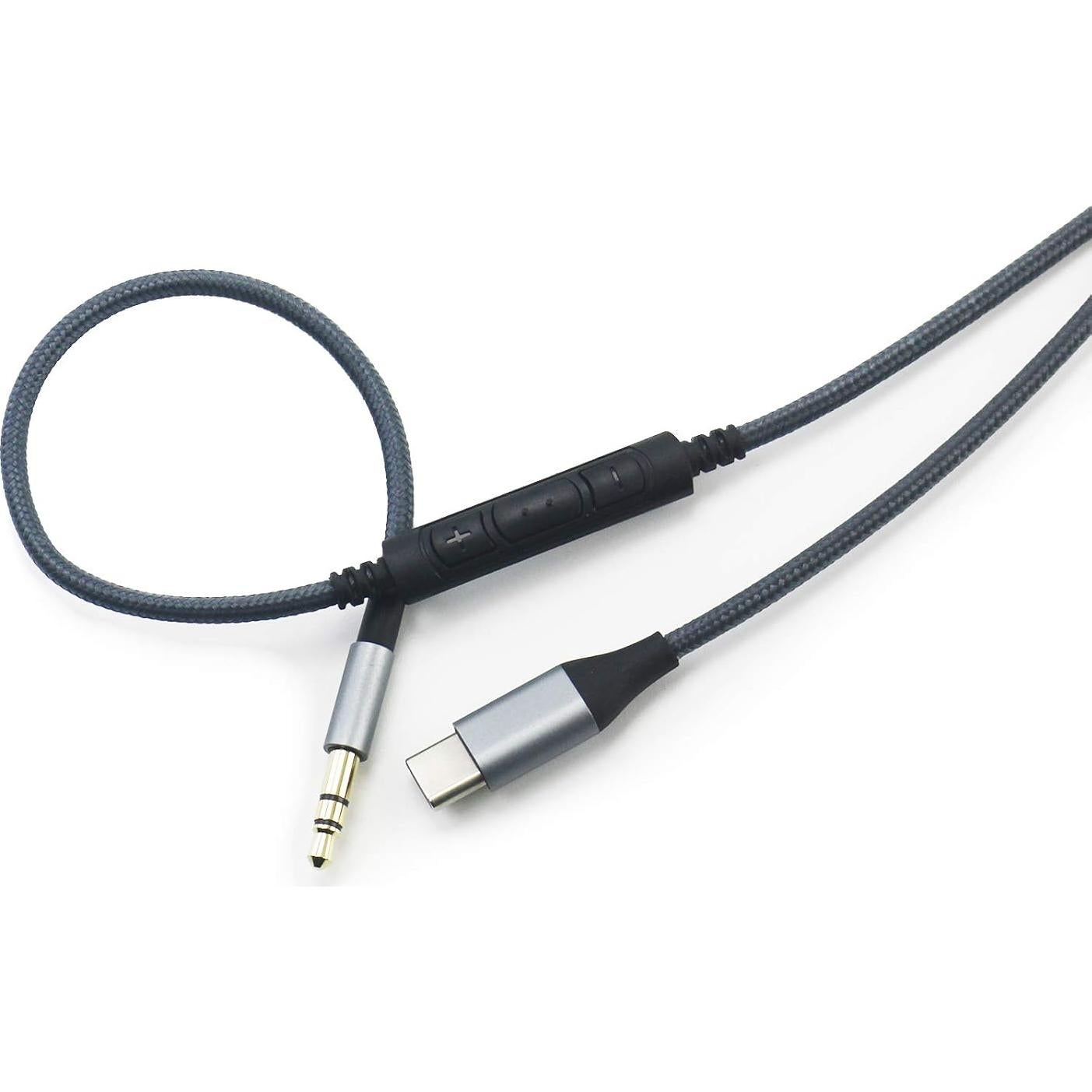Cable de Audio USB C NewFantasia 1.3m con Control Remoto y Micrófono