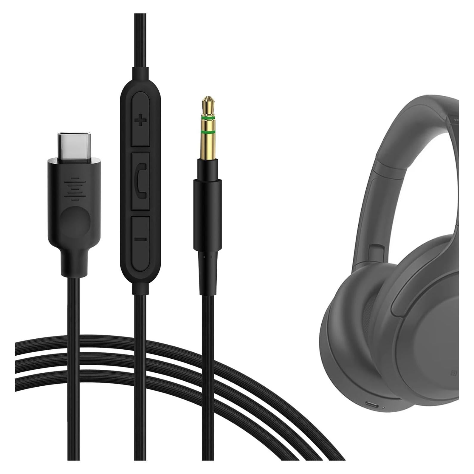 Cable USB-C a Audio con Micrófono GEEKRIA 1.2m Compatible Sony