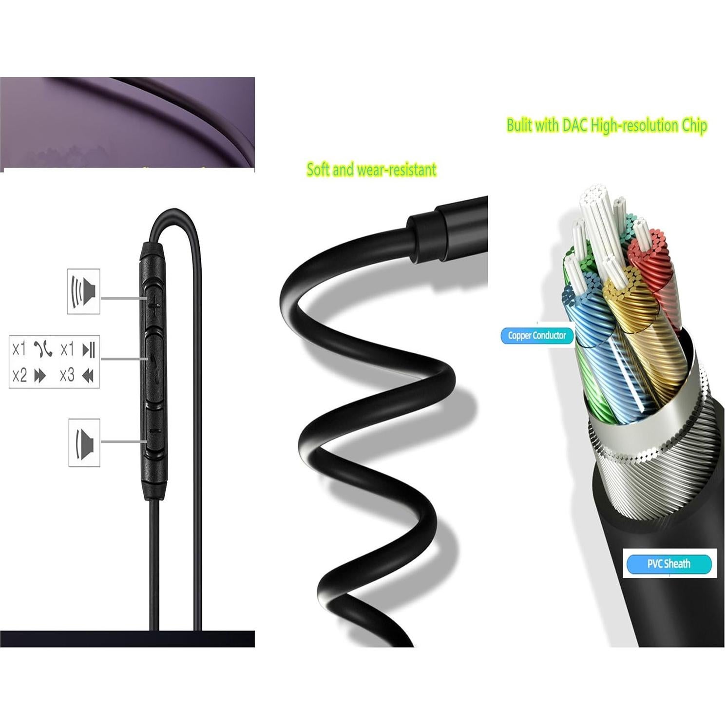 Cable de audio 3.5mm Numcig para Sony WH-1000XM5/4/3