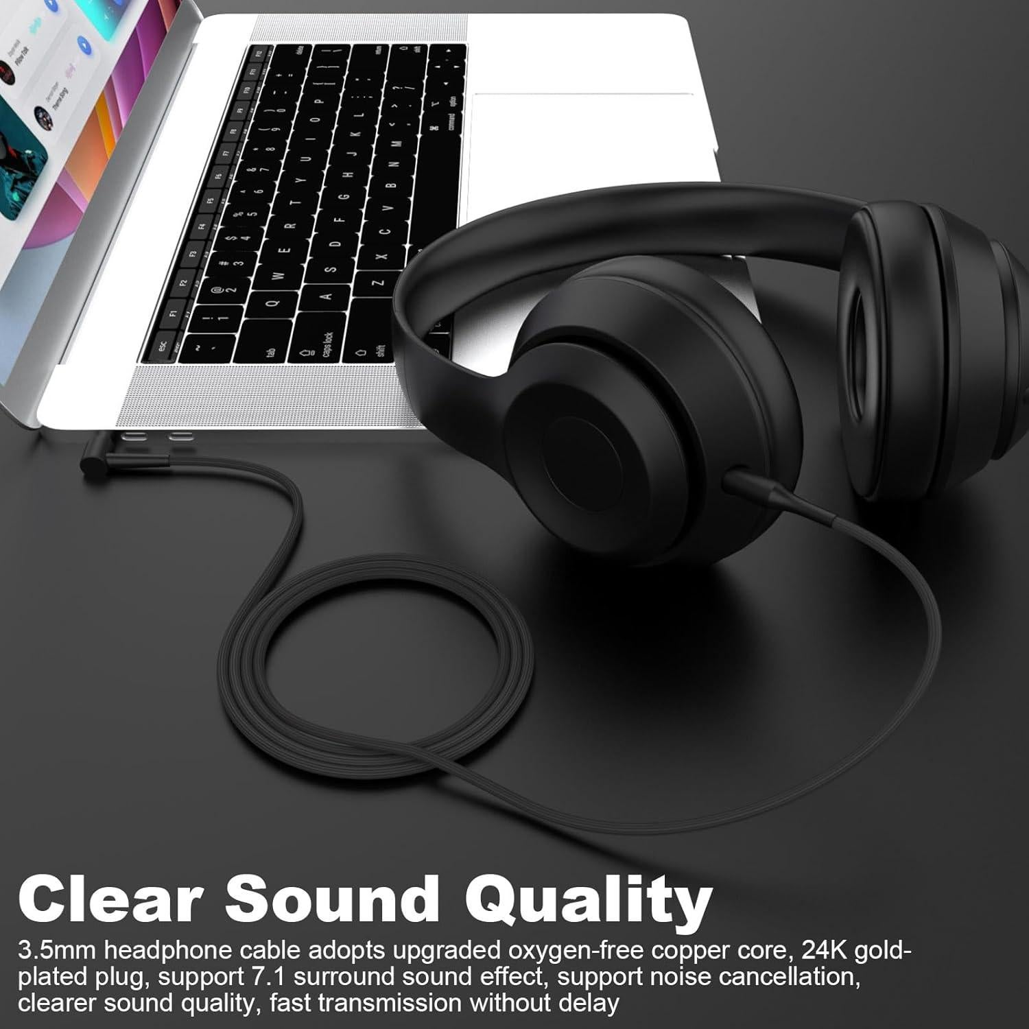 Cable de Audio 3.5mm Gneinour para Auriculares Sony WH-1000XM