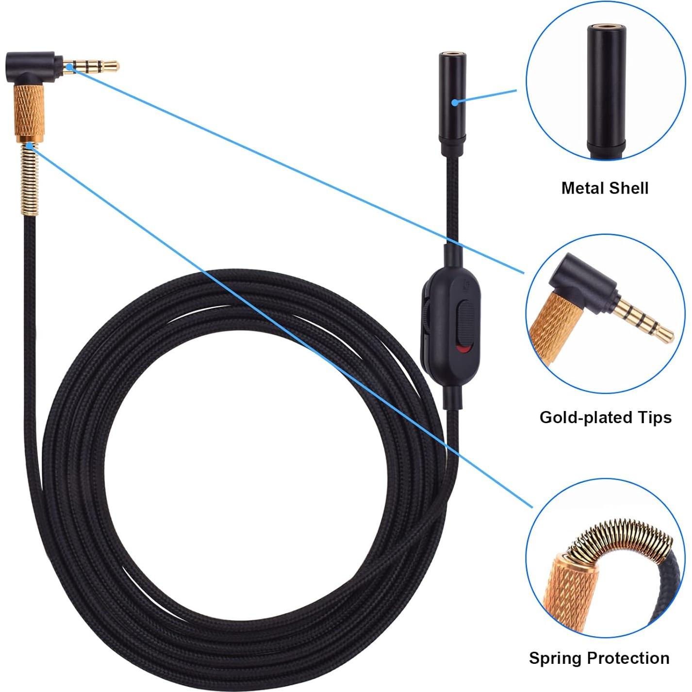 WH-1000XM5 Headphone Cable Extension Cord Wire Aux 3.5mm Male to Female Audio Jack Cable Headphone Splitter Compatible with Sony MDR-100ABN MDR-1A WH-1000xm4 WH-1000xm3 Wireless Headphones