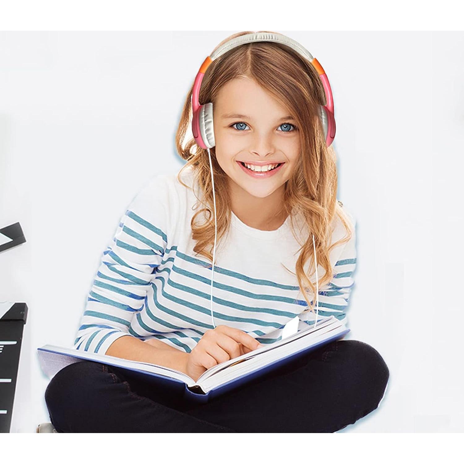 Auriculares KKstorm para Niños con Cable 1.22m Azul/Rosa 2Pack