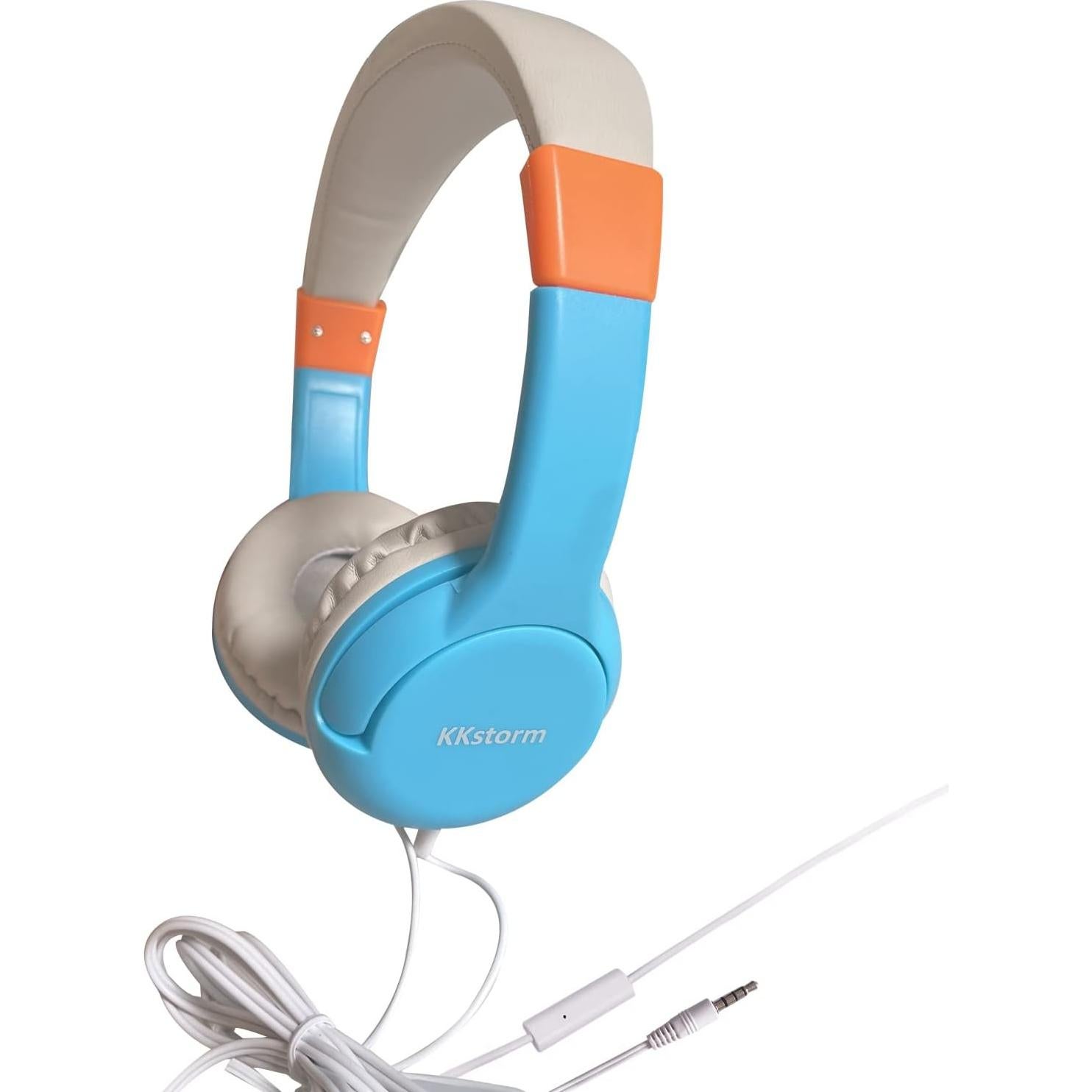 Auriculares KKstorm para Niños con Cable 1.22m Azul/Rosa 2Pack