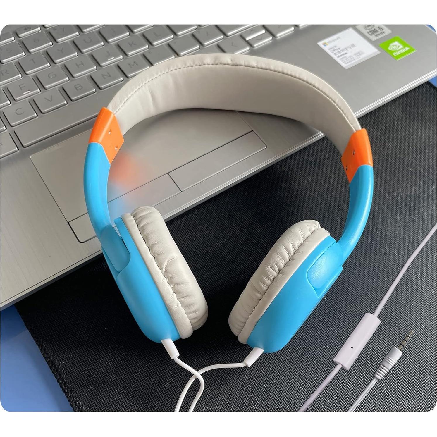 Auriculares KKstorm para Niños con Cable 1.22m Azul/Rosa 2Pack