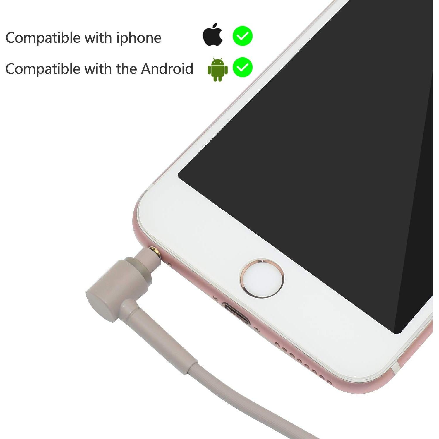 Cable de audio Sqrmekoko 1.5M chapado en oro 3.5mm para Sony