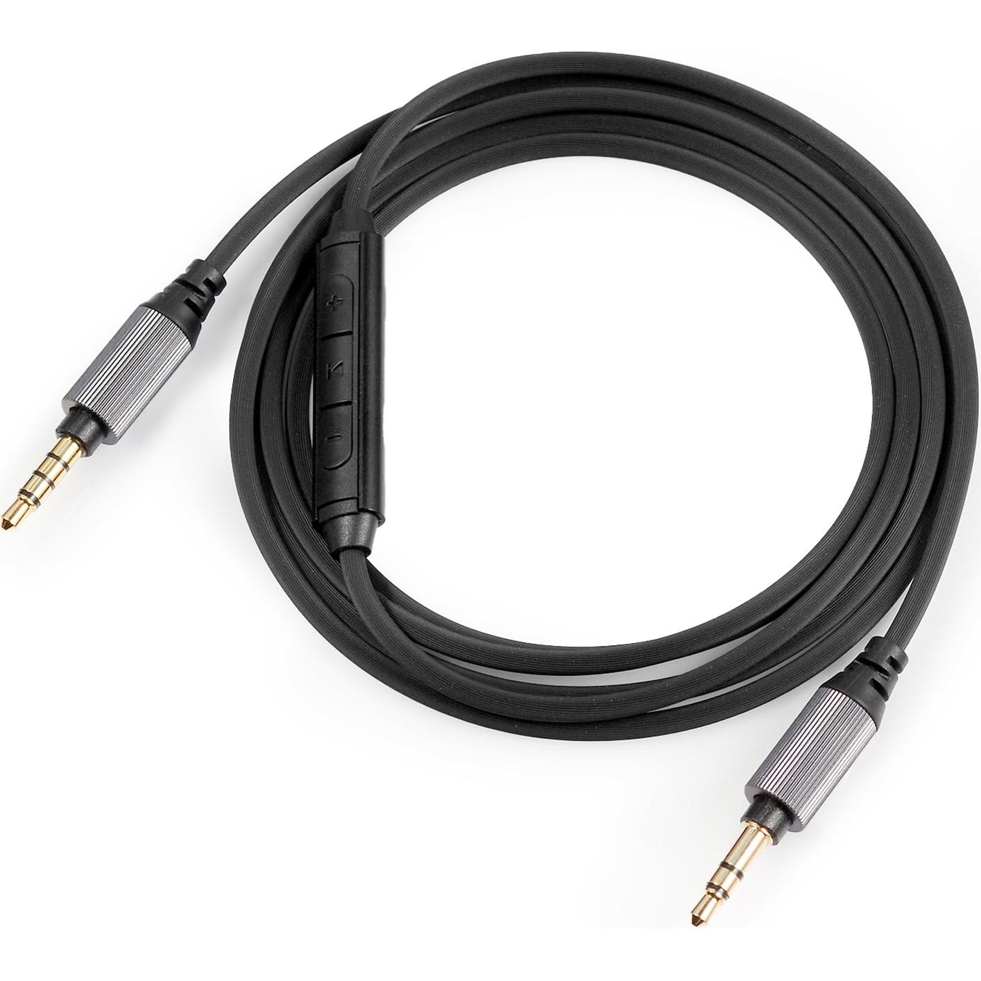 Cable de Audio 1.52m con Micrófono FAAEAL para Auriculares