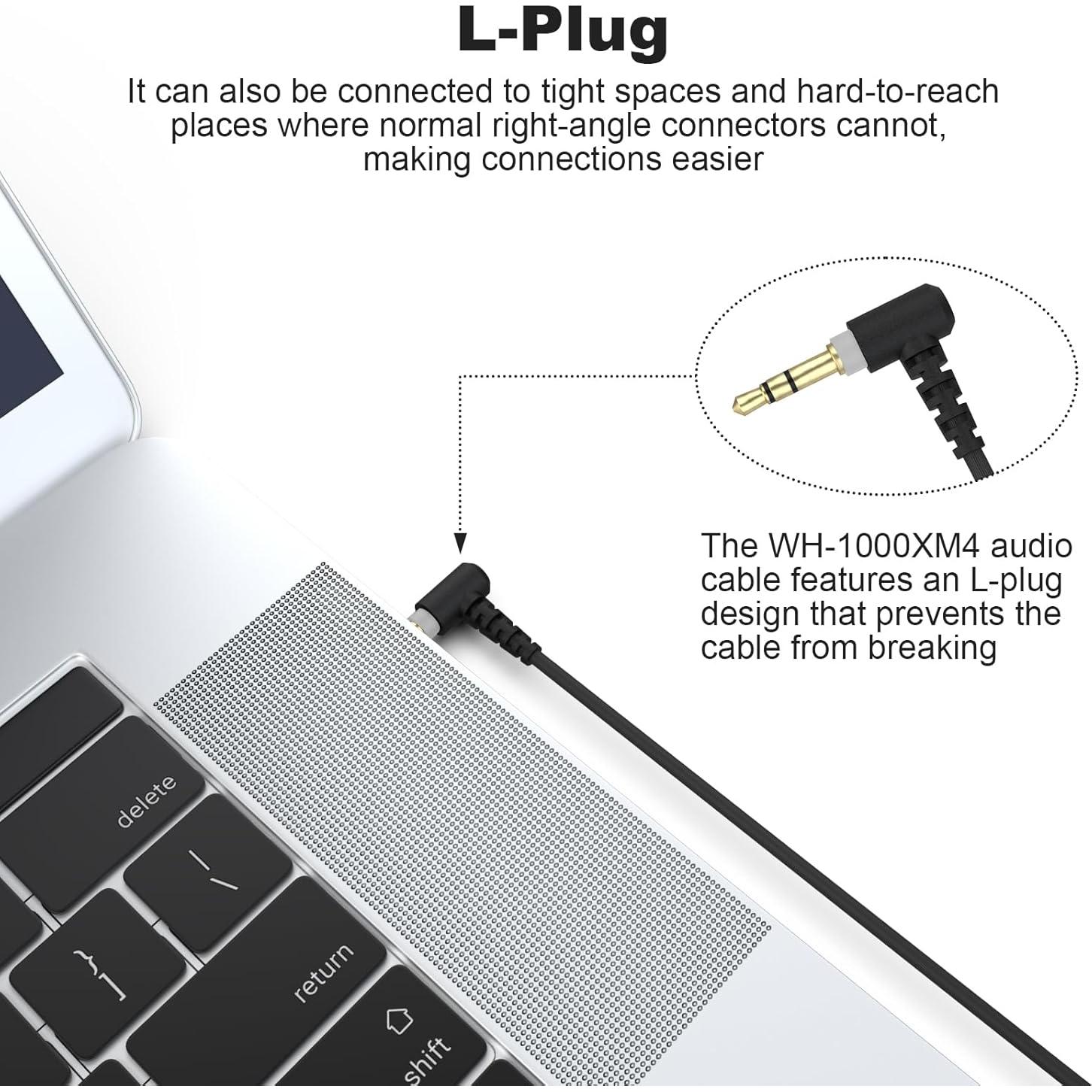 Cable de Audio 3.5mm Zosvoses para Auriculares Sony 1.2m