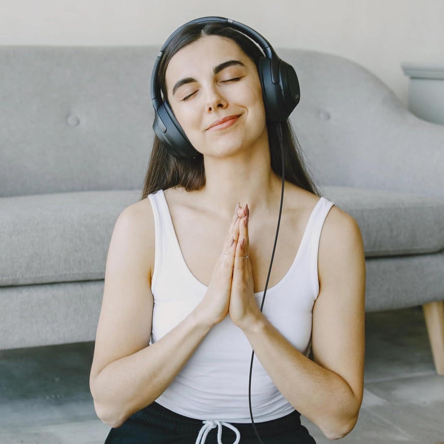 Cable de Audio 3.5mm Zosvoses para Auriculares Sony 1.2m