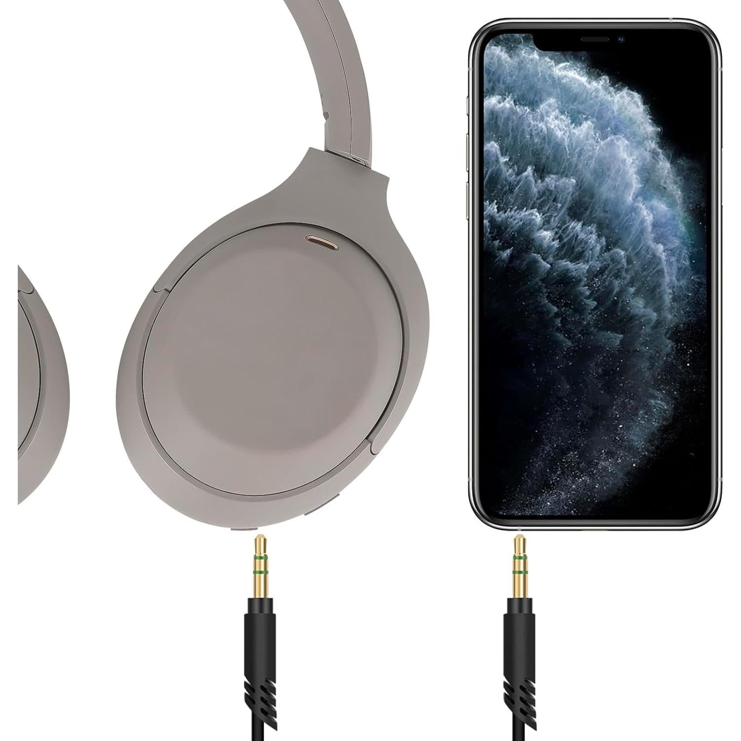 Cable de Audio Linkidea 3.5mm para Auriculares Sony 1.5m