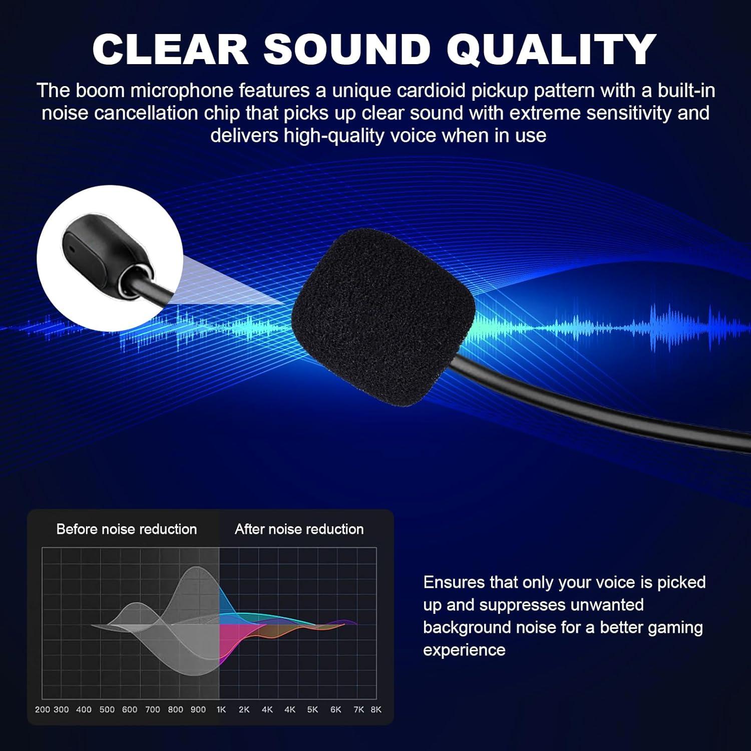 Micrófono Boom Zosvoses para Bose QuietComfort 35 II - 1.83m