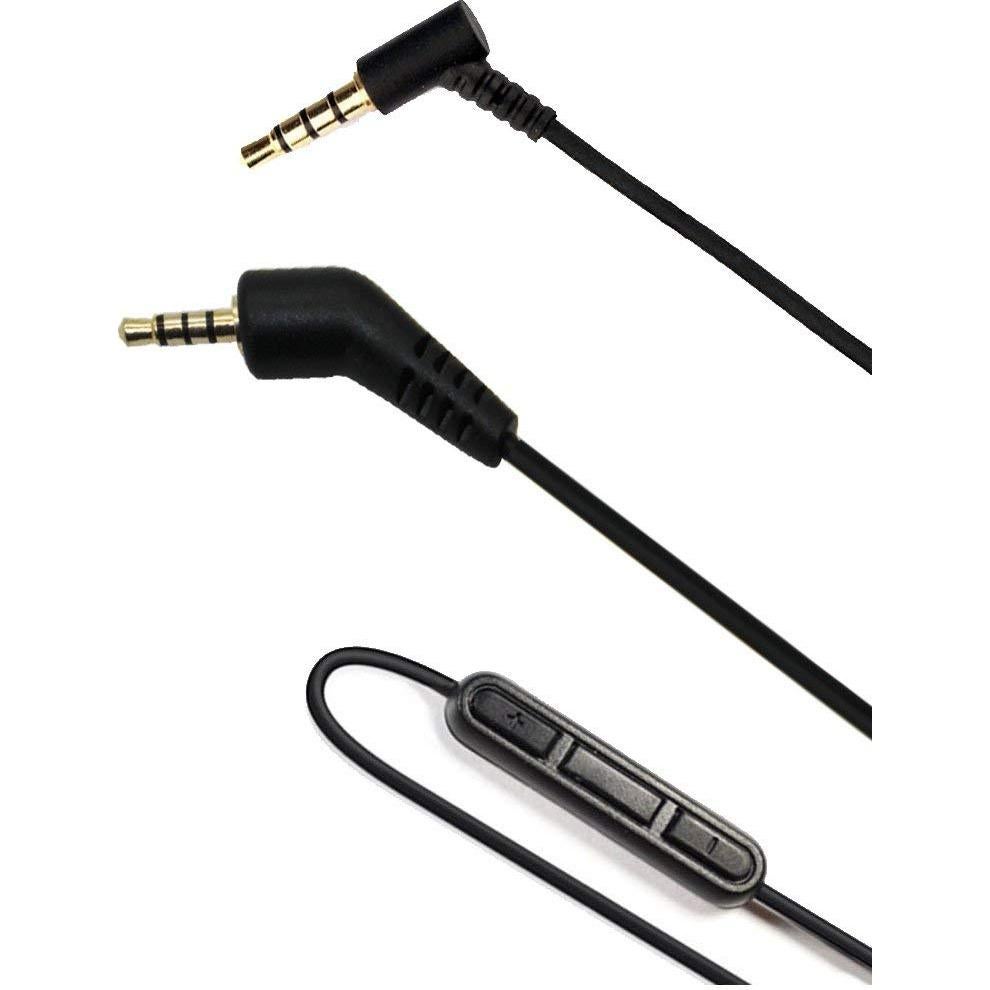 Cable de Audio Reemplazo BUTIAO para Bose QC3 1.4m con Micrófono