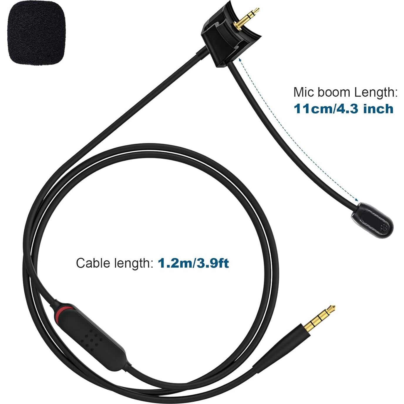 Micrófono de Boom Puiixur QC35 II con Cancelación de Ruido