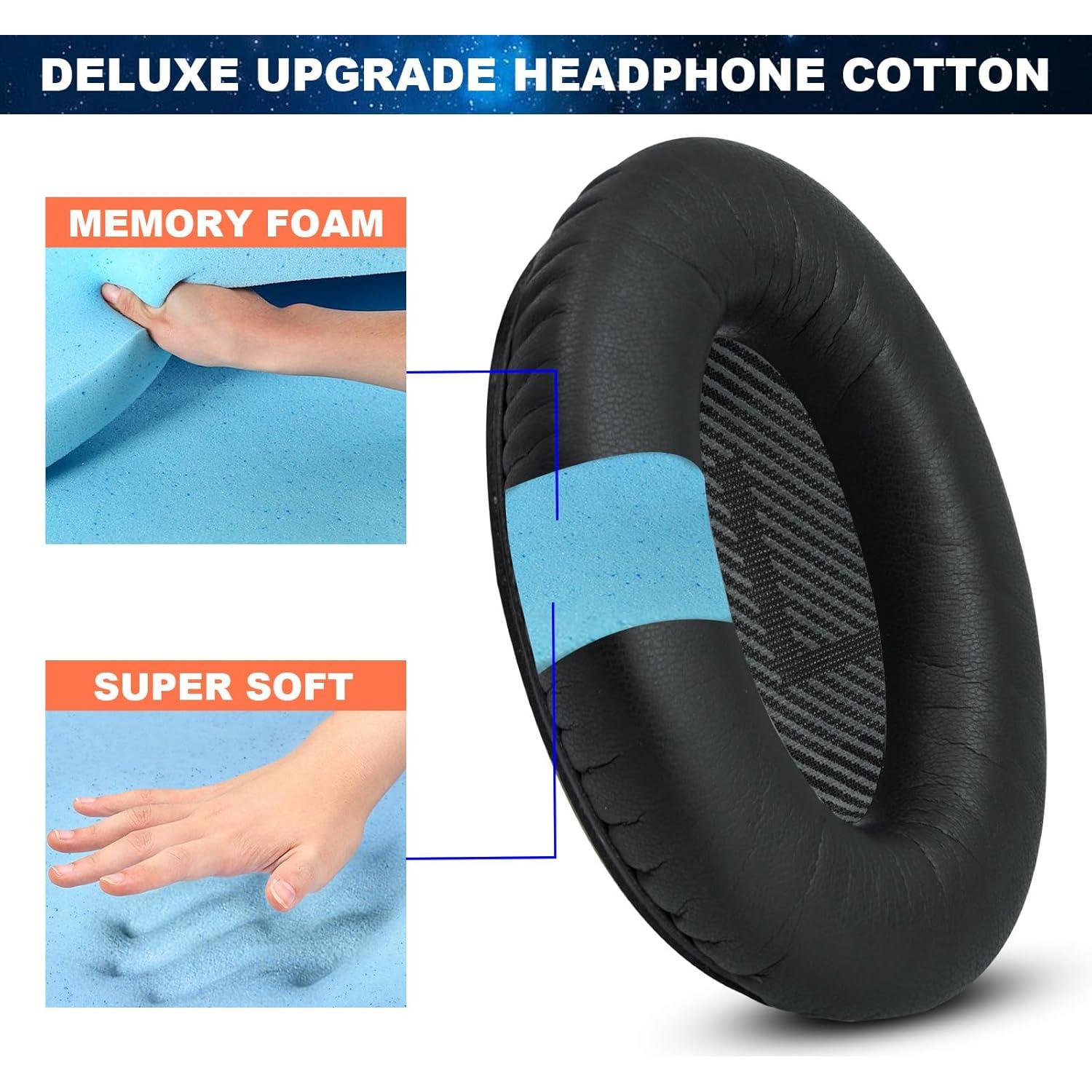 Almohadillas de Reemplazo Bose QuietComfort 35 QC35 II Negro