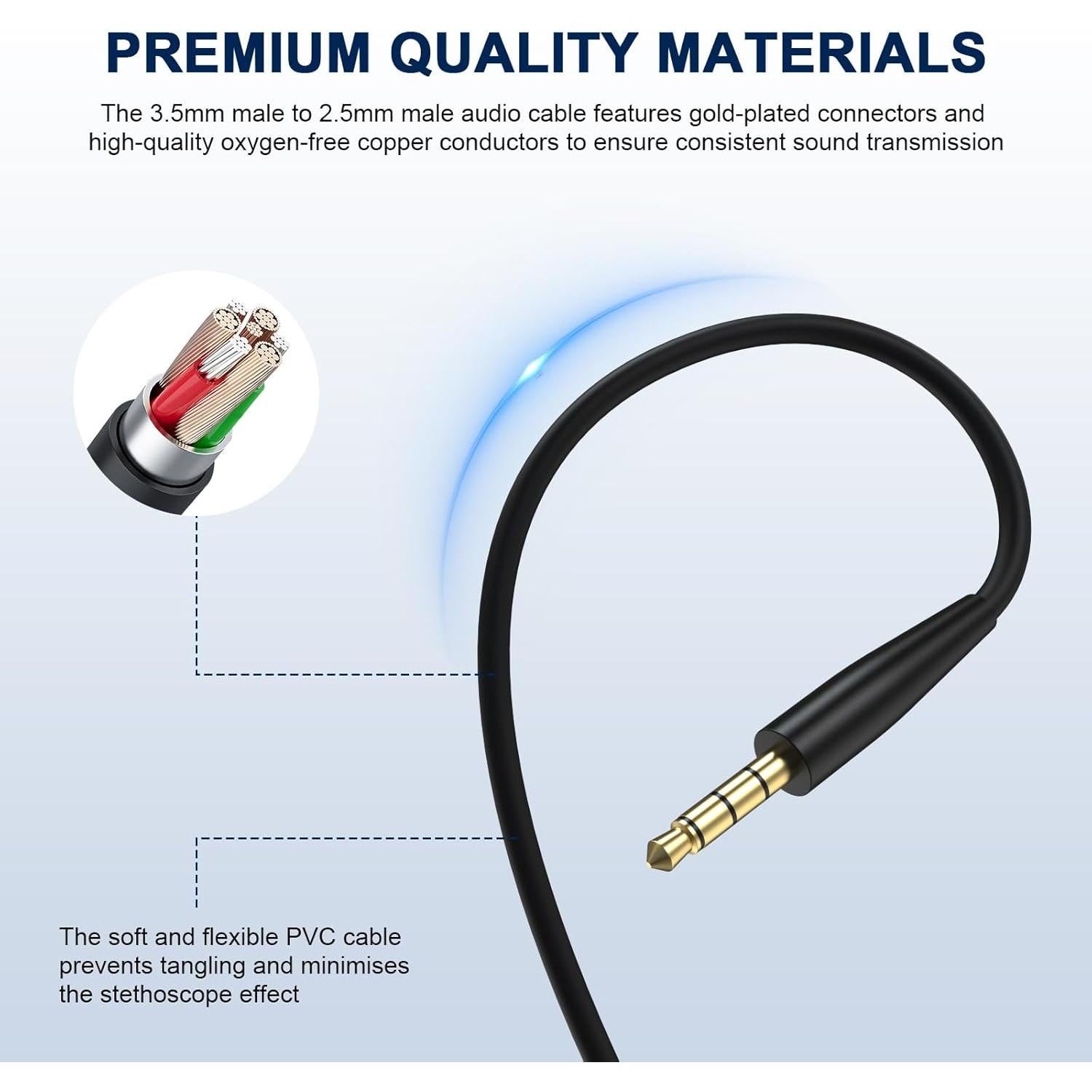 Micrófono Boom QC45 Gneinour con Divisor Y 3.5mm para Juegos