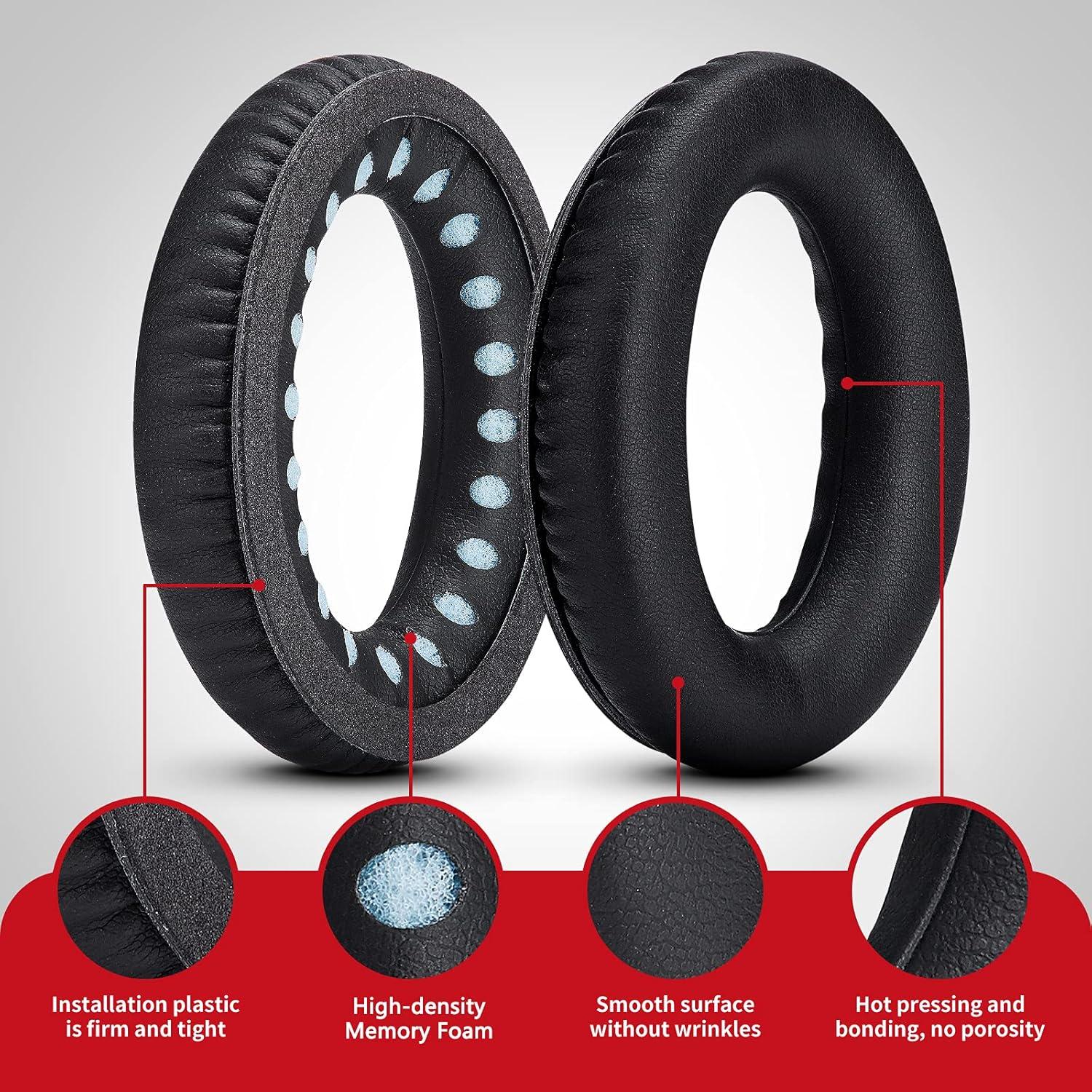 Almohadillas de Reemplazo Krone Kalpasmos para Auriculares Bose - Negro