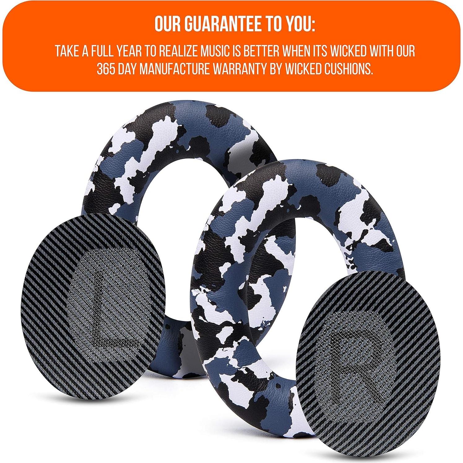 Design Pack 3 | WC Wicked Cushions Replacement Ear Pads for Bose QuietComfort 35 (QC35) & QuietComfort 35ii (QC35ii) Headphones & More - Improved Comfort & Durability