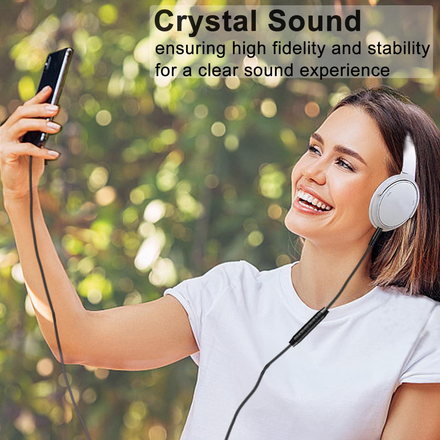 Cable de audio 2.5mm a 3.5mm Weatwo para auriculares Bose