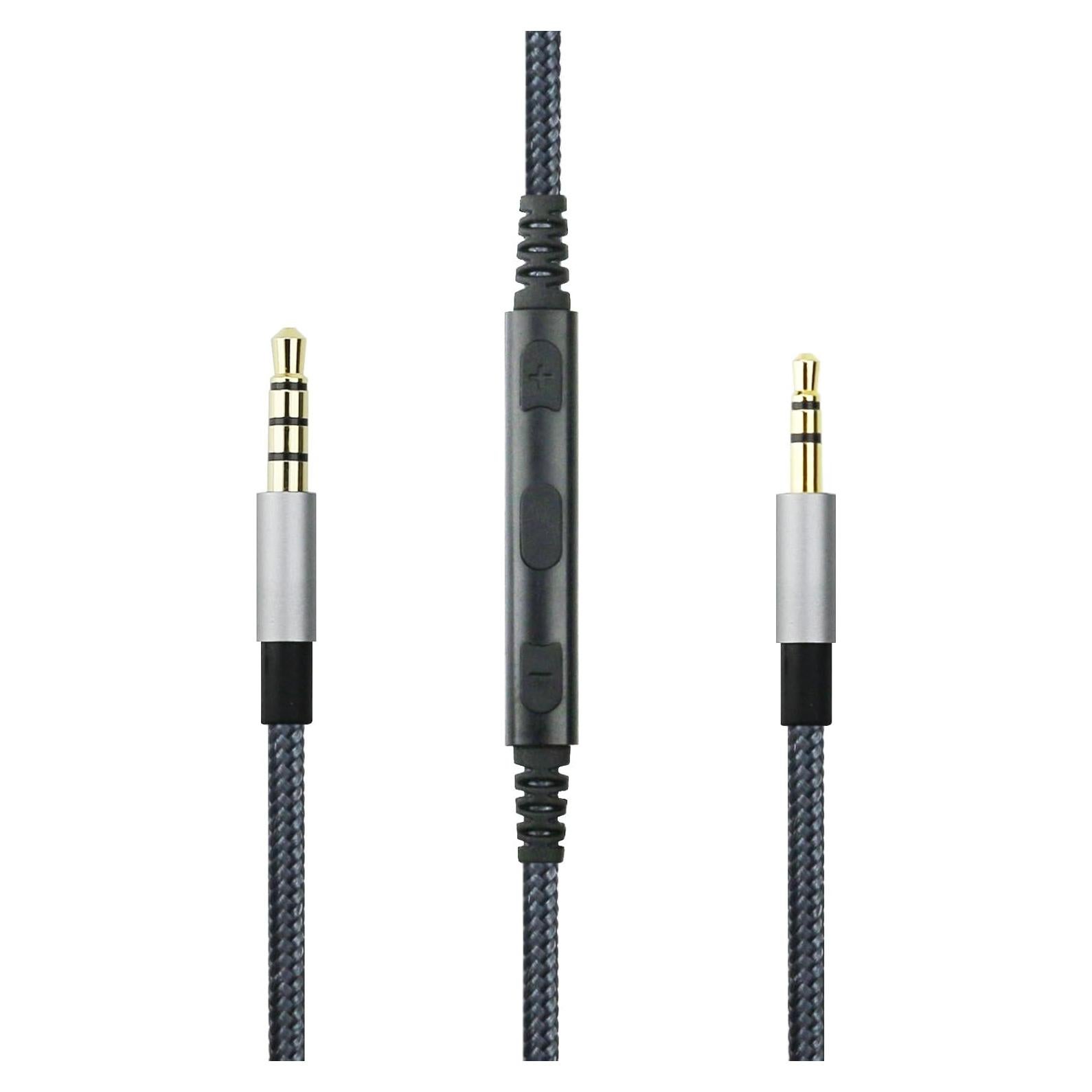 3.5mm to 2.5mm Male Audio Cable for JBL Tune 710BT, 600BTNC, Live 660NC, 460NC, E45BT E55BT E65BTNC Headphone, Remote Volume Control Mic for iPhone
