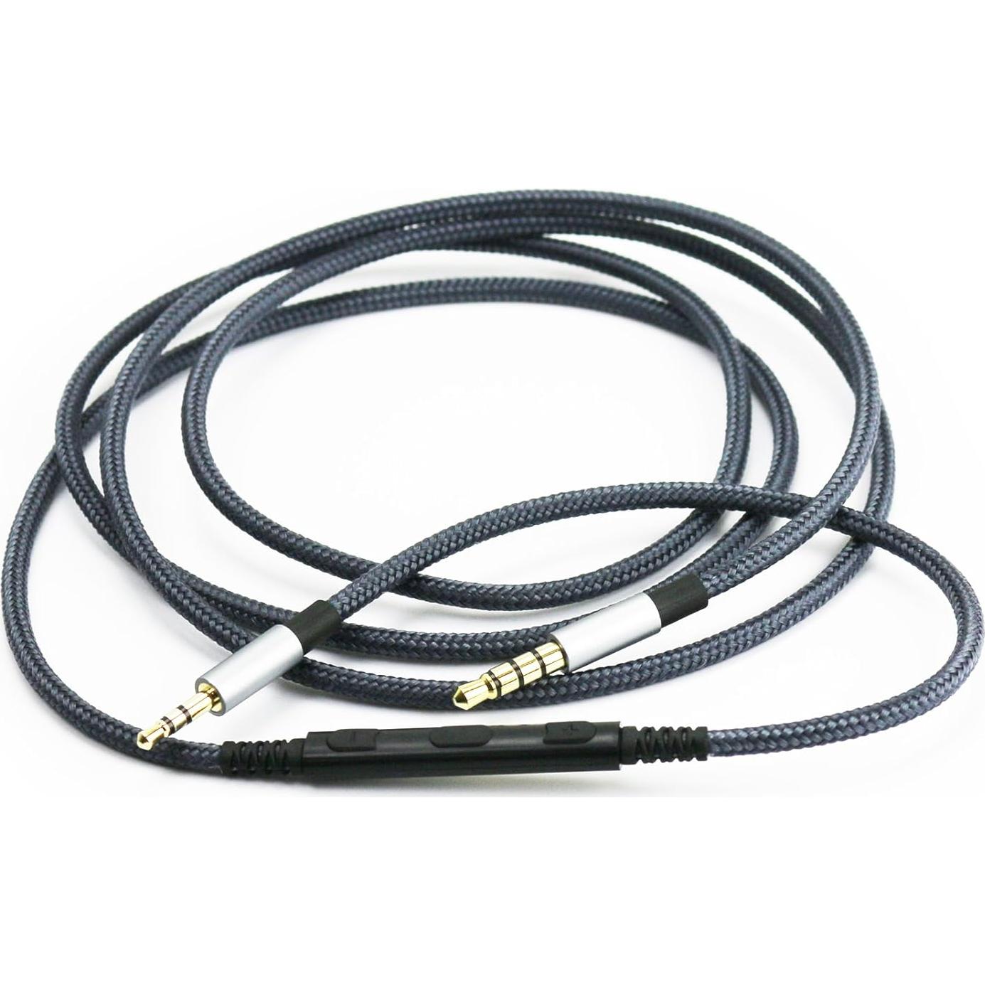 3.5mm to 2.5mm Male Audio Cable for JBL Tune 710BT, 600BTNC, Live 660NC, 460NC, E45BT E55BT E65BTNC Headphone, Remote Volume Control Mic for iPhone