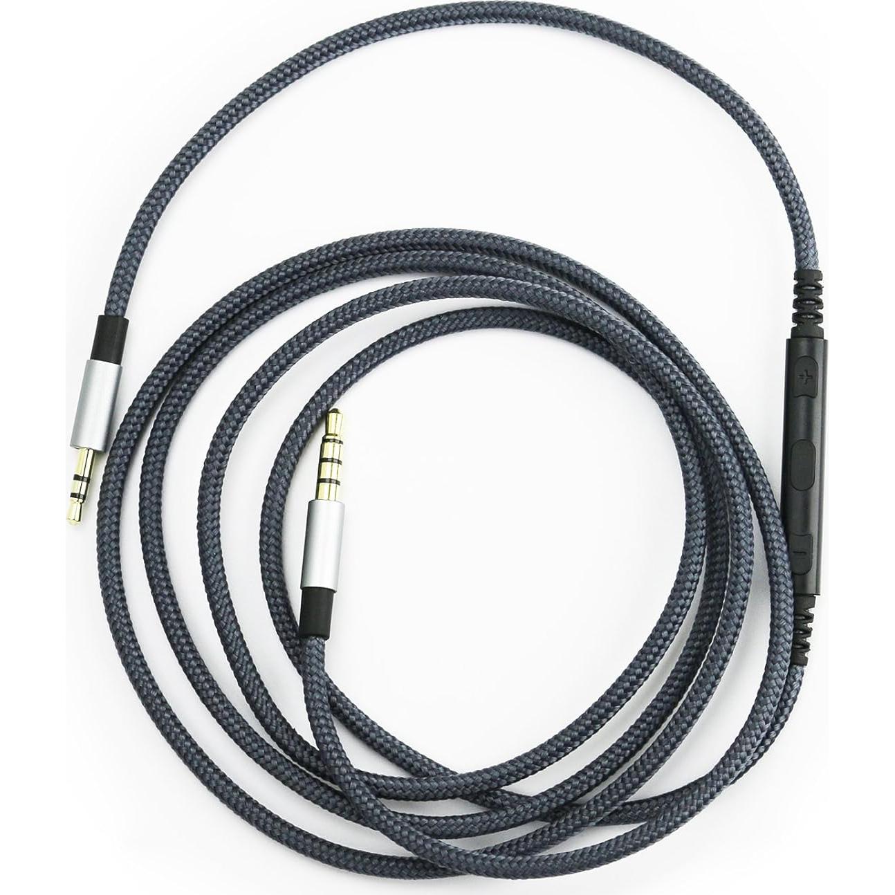 3.5mm to 2.5mm Male Audio Cable for JBL Tune 710BT, 600BTNC, Live 660NC, 460NC, E45BT E55BT E65BTNC Headphone, Remote Volume Control Mic for iPhone