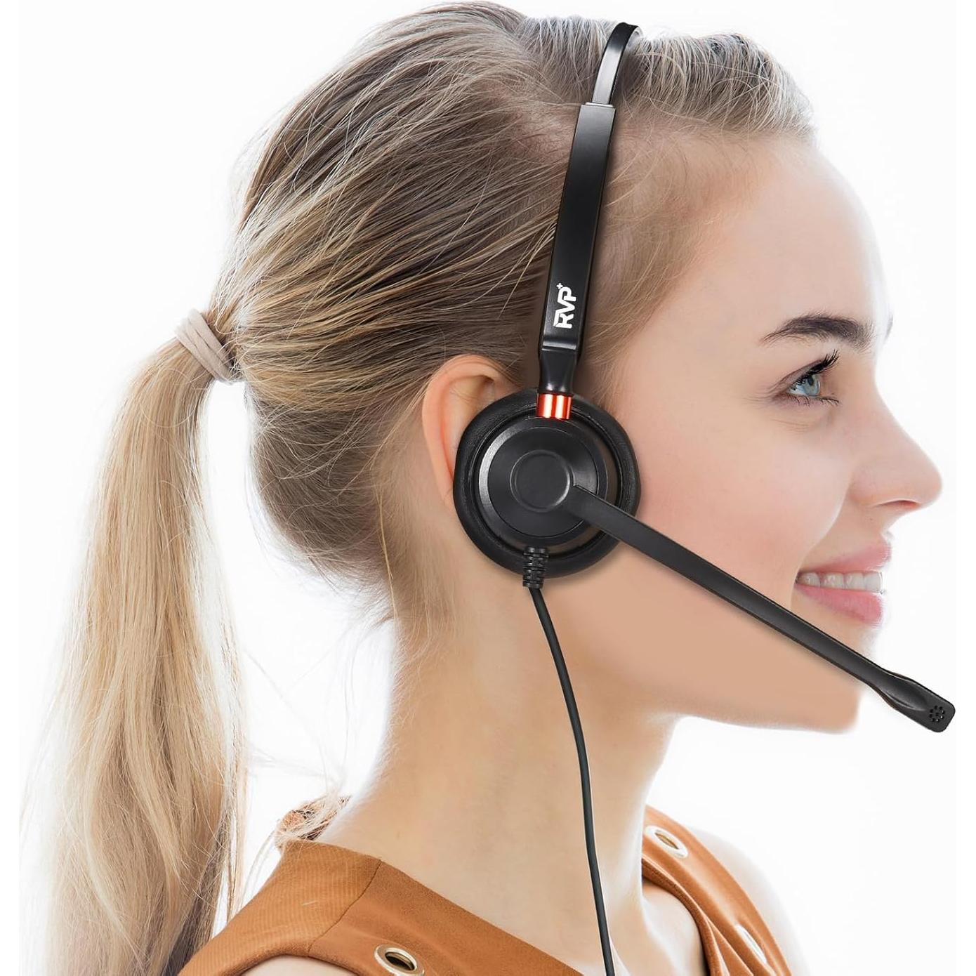 Auricular USB RVP+ con micrófono y cancelación de ruido