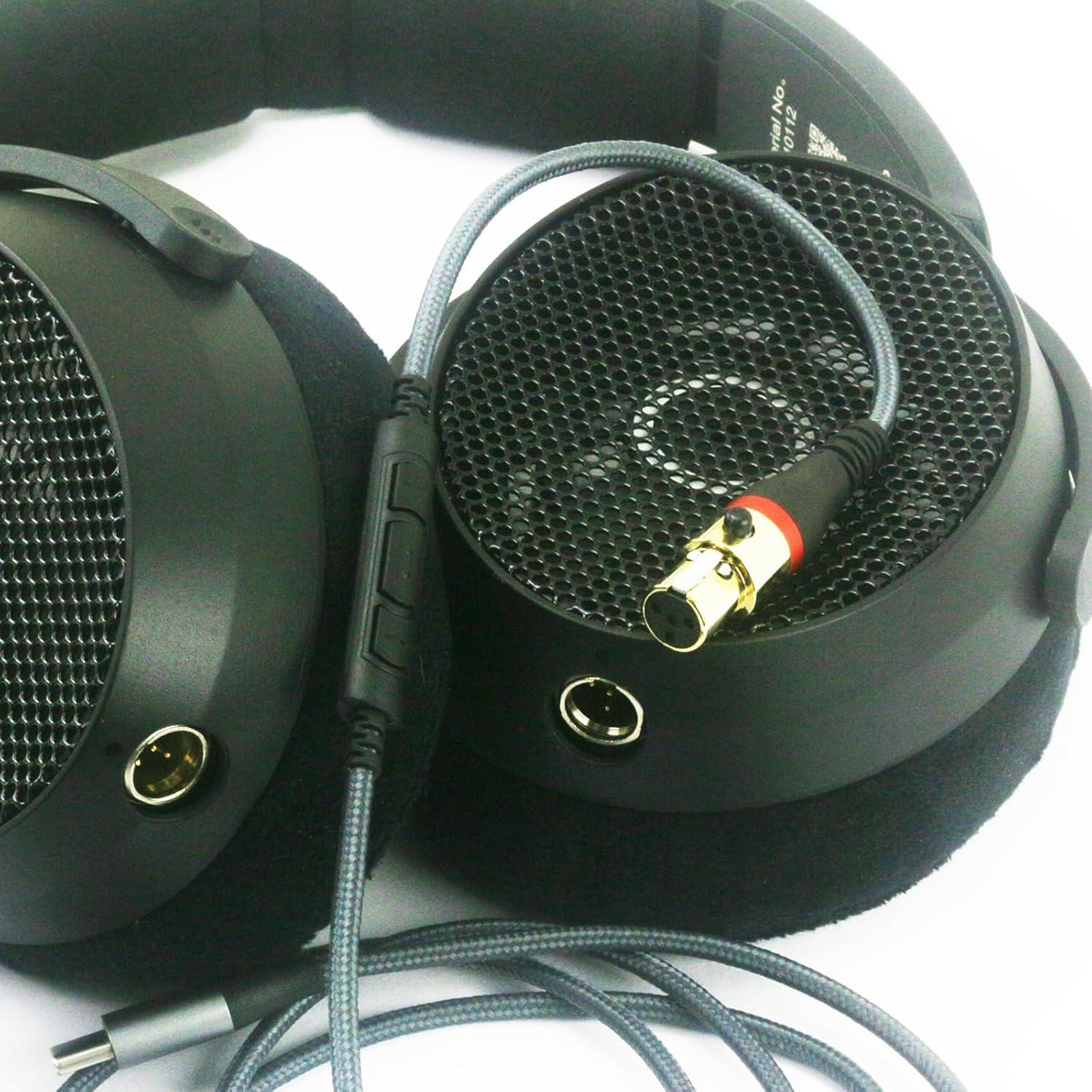 NewFantasia USB C Type-C Audio Cable Compatible with Sennheiser HD 490 PRO, HD 490 PRO Plus Headphones, Remote Volume Mic Compatible with iPhone 16/16pro/15/15Pro /Plus/iPad