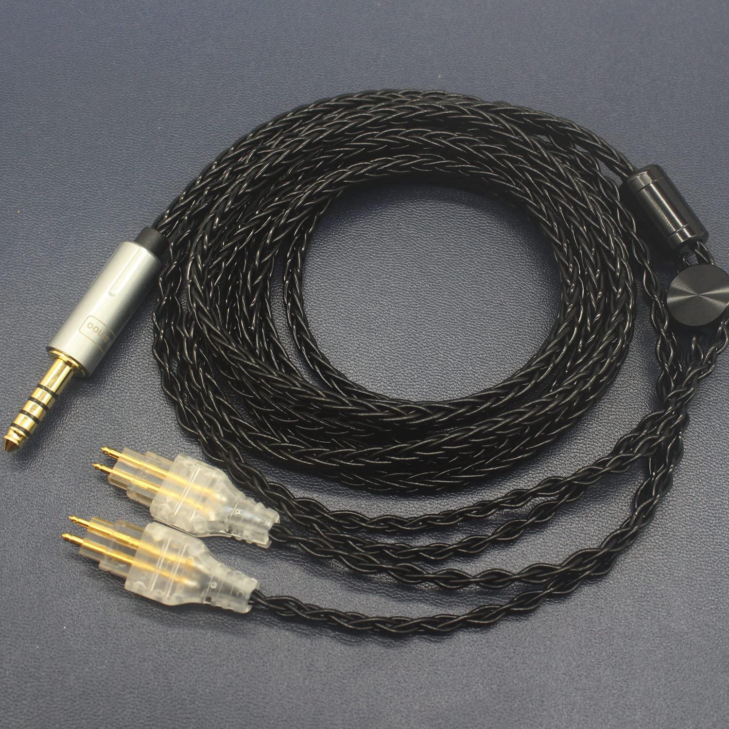 Youkamoo 4.4mm Balanced Replacement Upgrade Cable Compatible for Sennheiser HD650, HD600, HD660S, HD660S2, HD580, HD58X, Massdrop HD6XX Headphones, 5 ft 1.52m