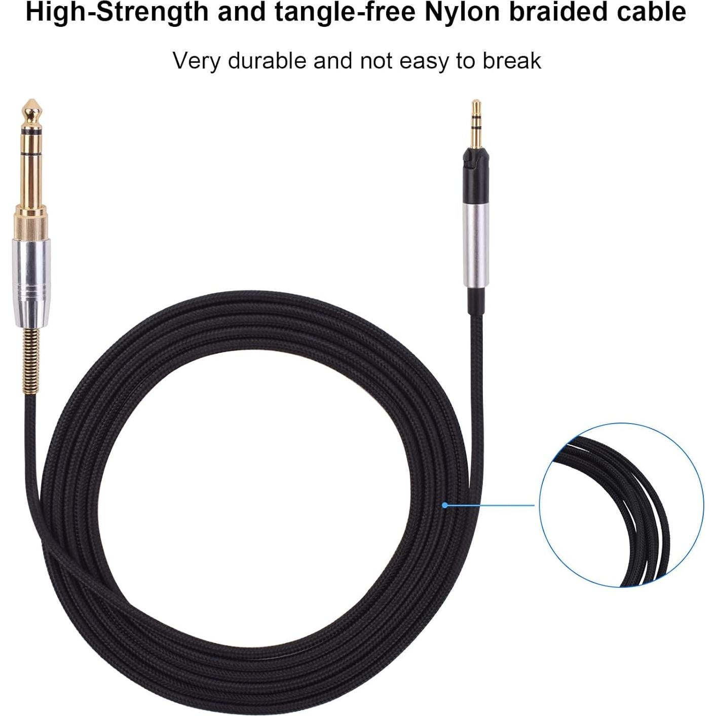 Cable de extensión de audio 2m LearSoon para Sennheiser HD598