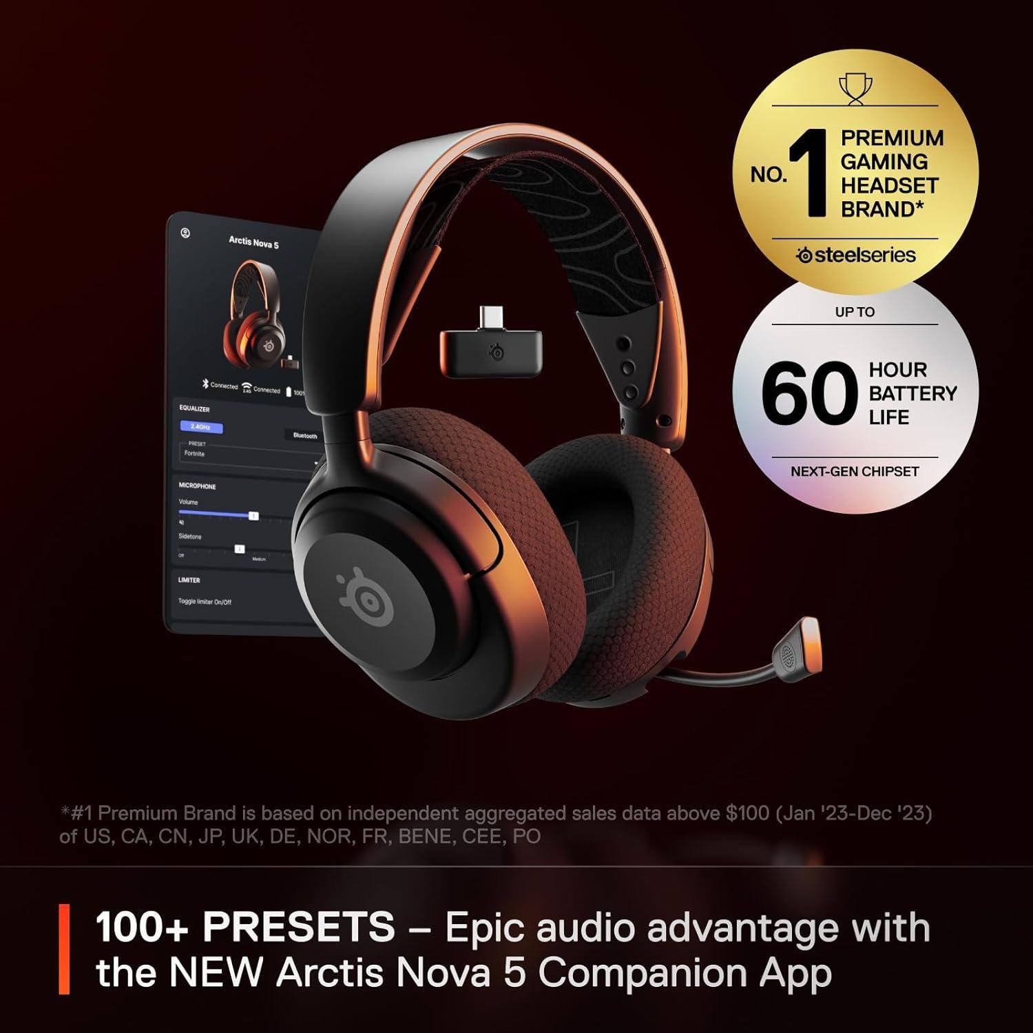 Auriculares Gaming Inalámbricos SteelSeries Arctis Nova 5 - 60h Batería
