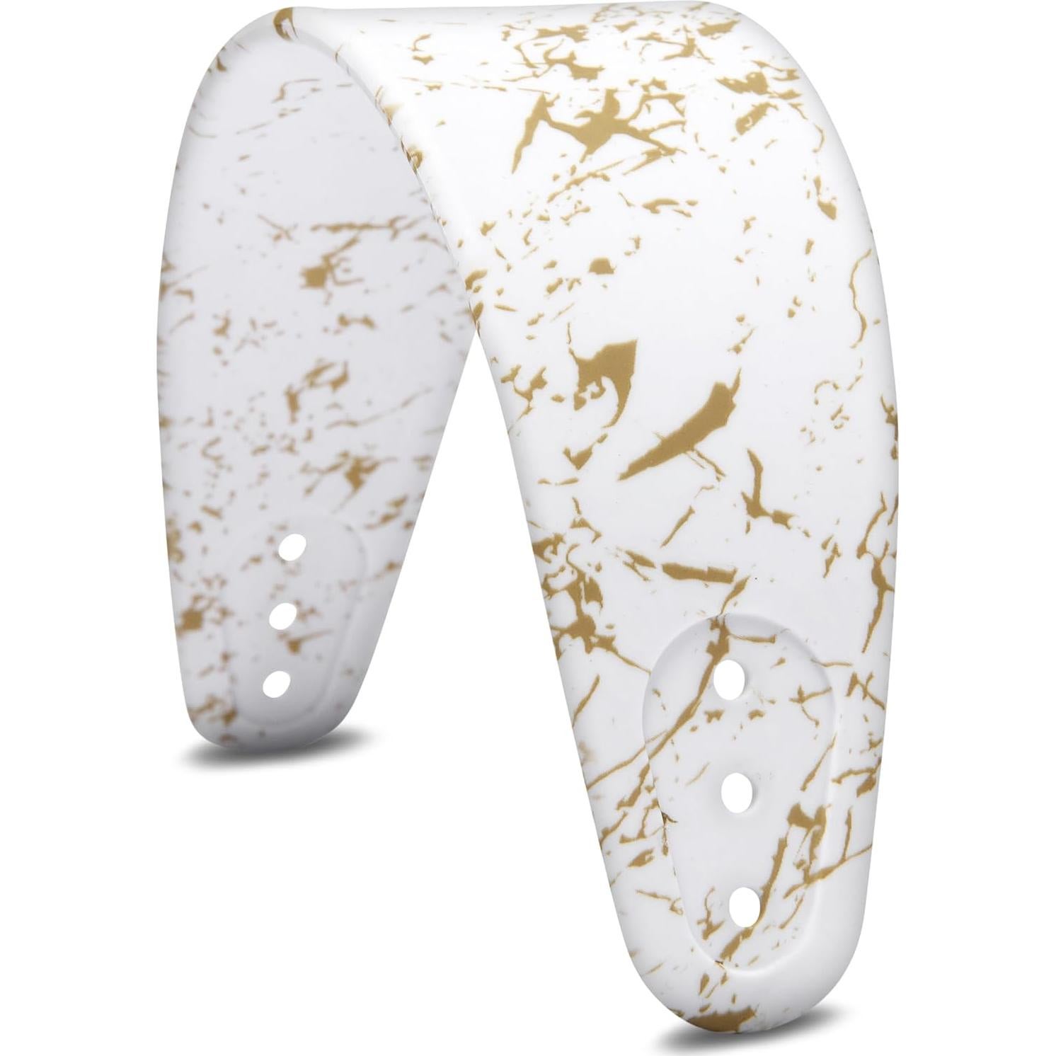 WC HeadbandZ Arctis Nova - Upgraded Silicone Headband for Arctis Nova Headsets by Wicked Cushions - Enhanced Flexibility, Comfort, and Style with Matching Earpad Designs| Gold Marble