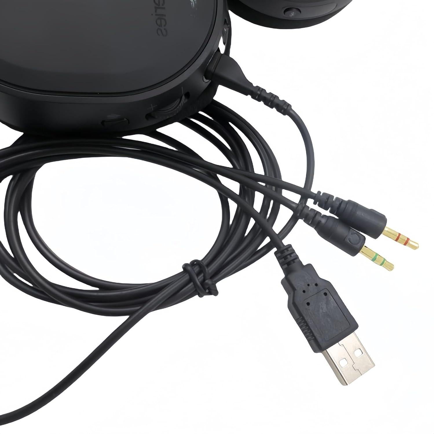Cable de Audio USB de 2m para Auriculares SteelSeries Arctis 3/5/7/Pro