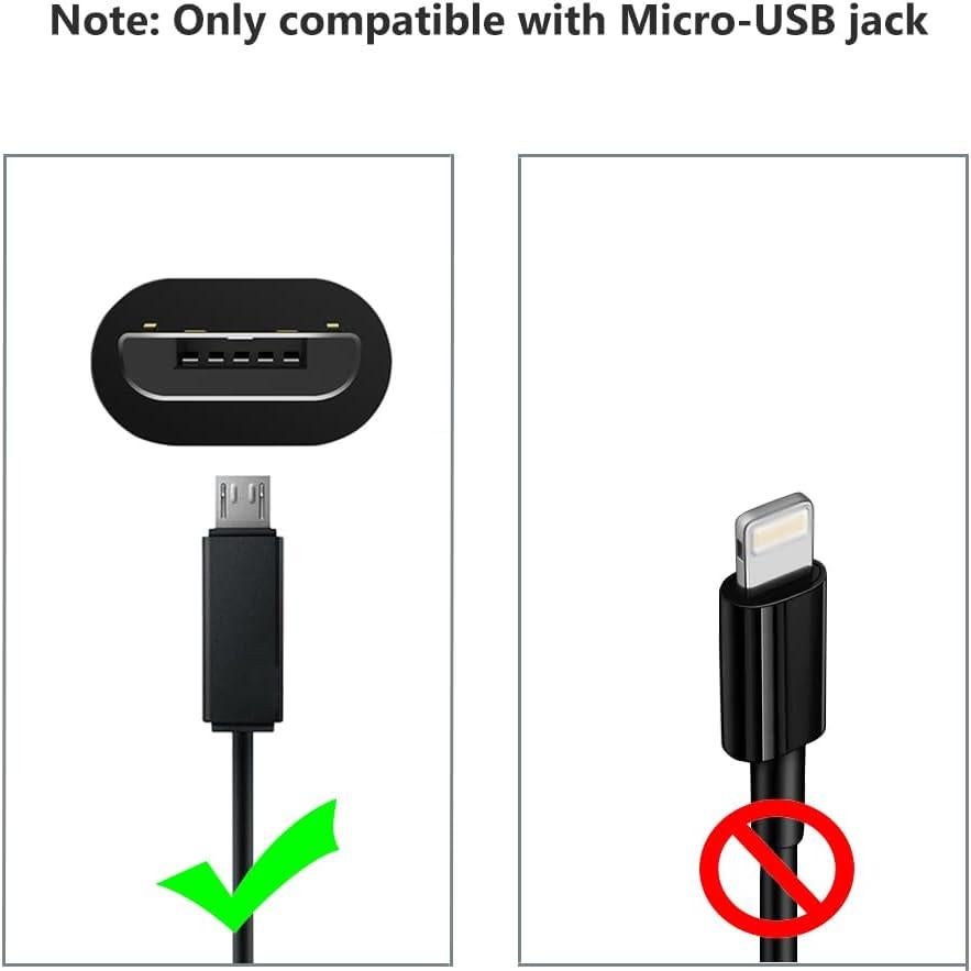 Replacement USB Charging Charger Cable Cord Compatible with for Beats by Dr Dre Powerbeats 2 3 and Studio Solo 3 2 2.0 Wireless Headphones Earphones