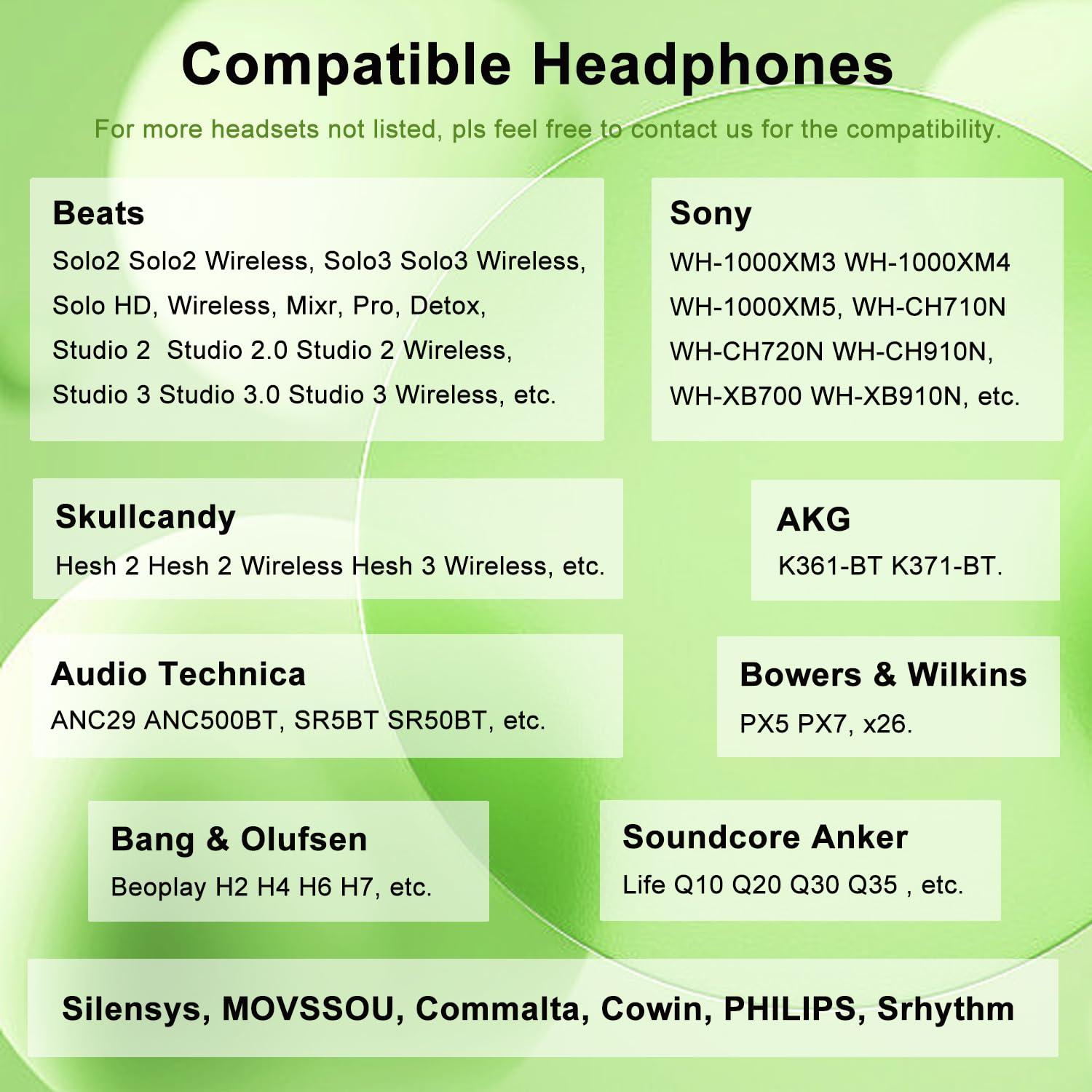 Cable de Audio 3.5mm Weatwo para Auriculares Beats y Sony