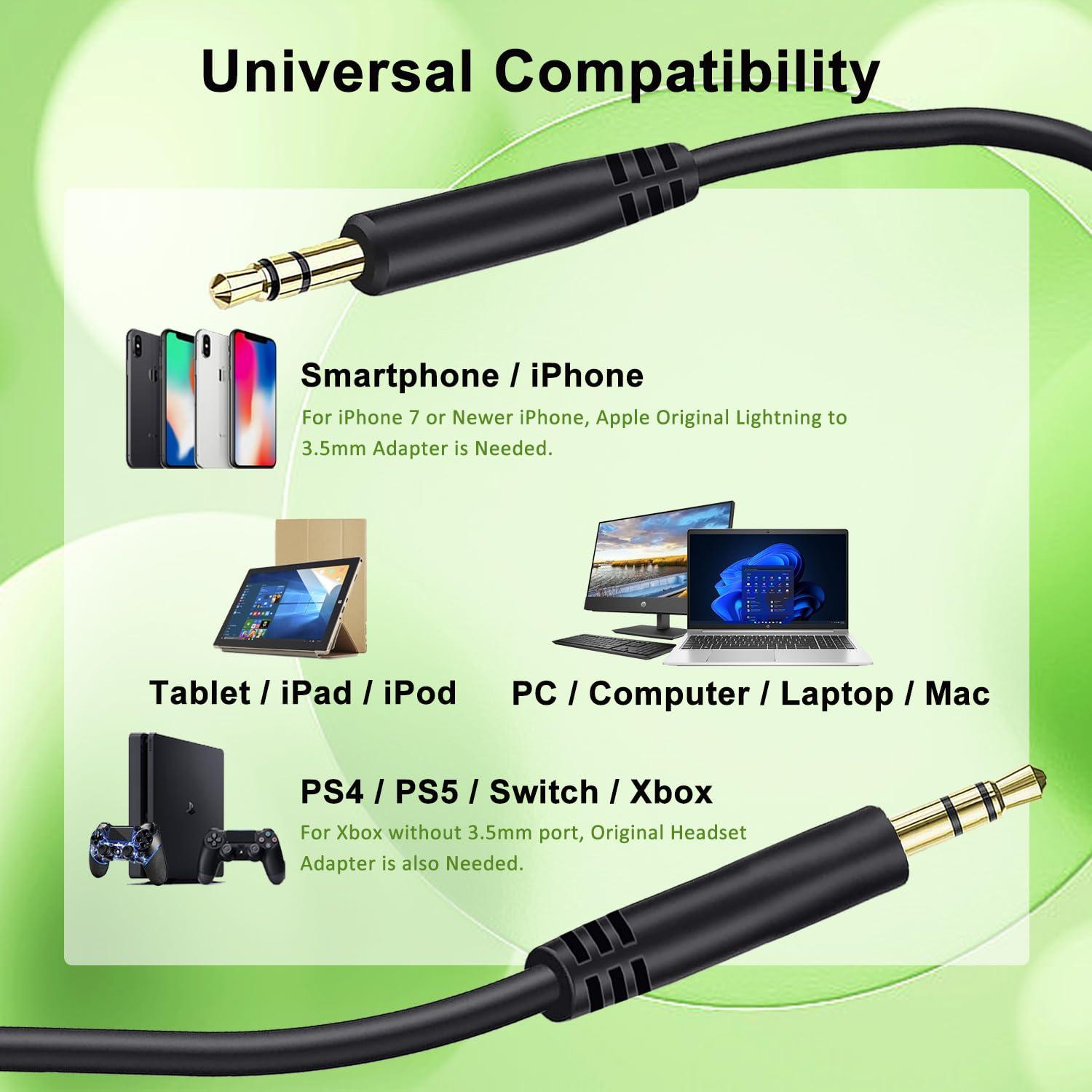 Cable de Audio 3.5mm Weatwo para Auriculares Beats y Sony