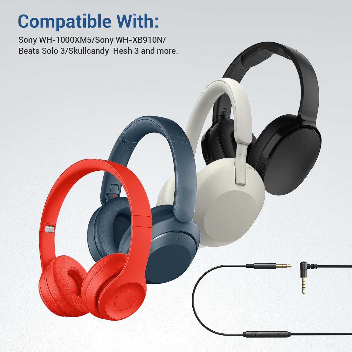 Cable de Reemplazo Cubilux 3.5mm para Auriculares 1.83m