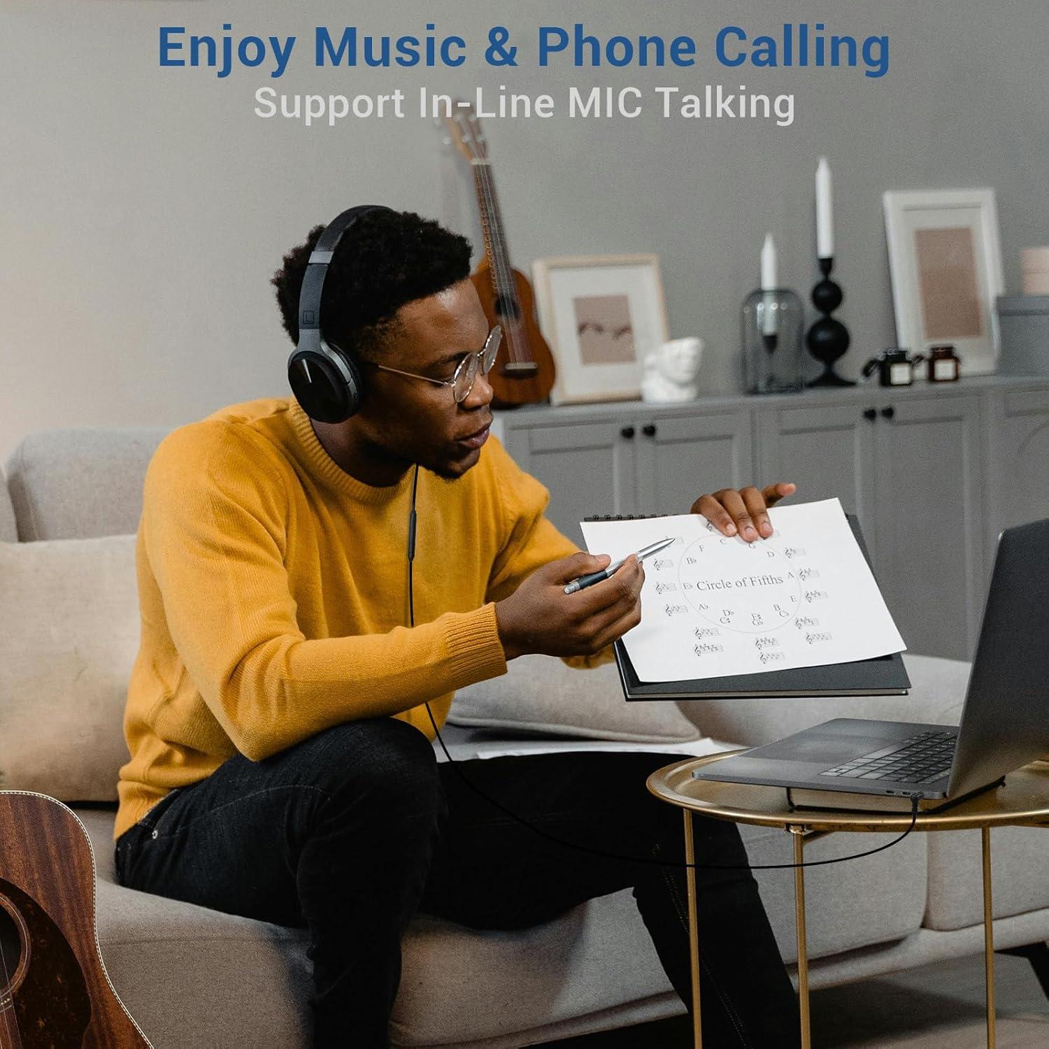 Cable de Reemplazo Cubilux 3.5mm para Auriculares 1.83m