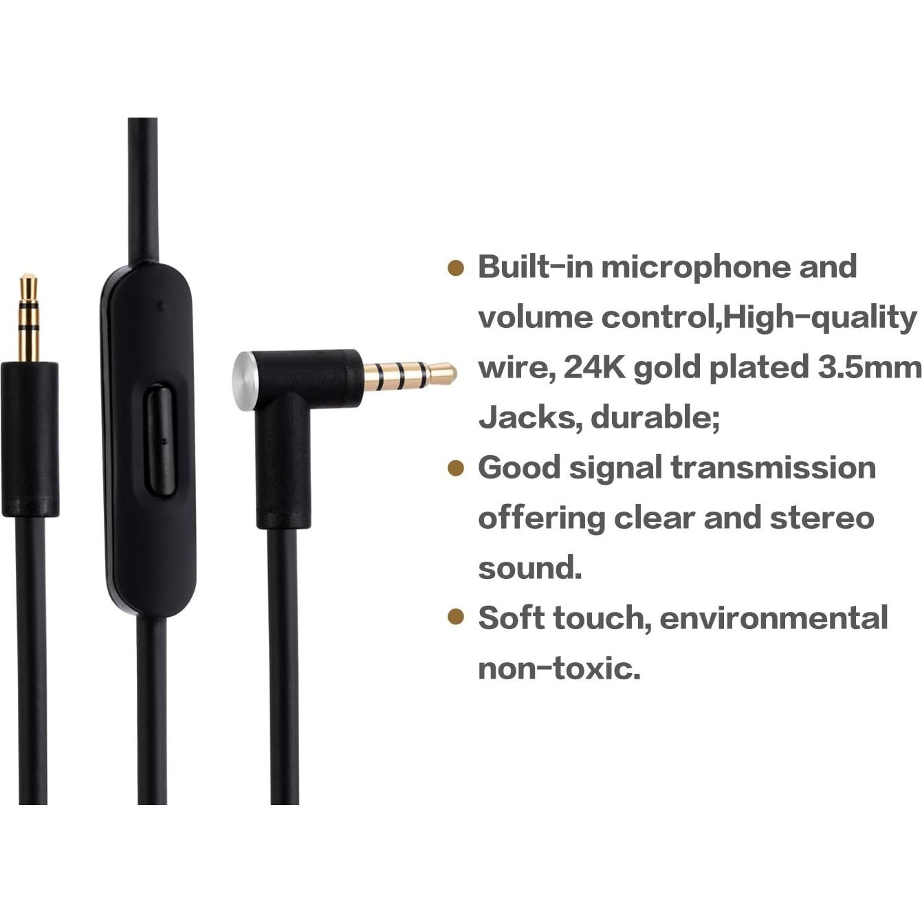 Cable de audio 3.5mm UNCLE LIGHT para auriculares Beats Solo