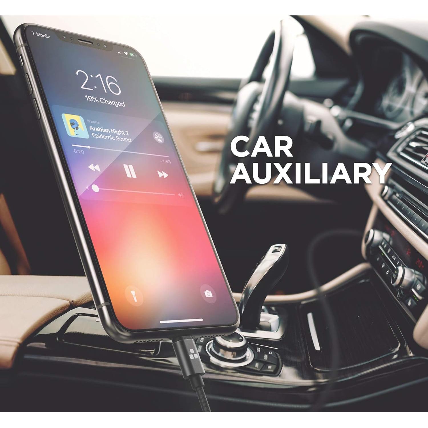 Cable de Auriculares Lightning a 3.5mm Thore 1.2m con Micrófono