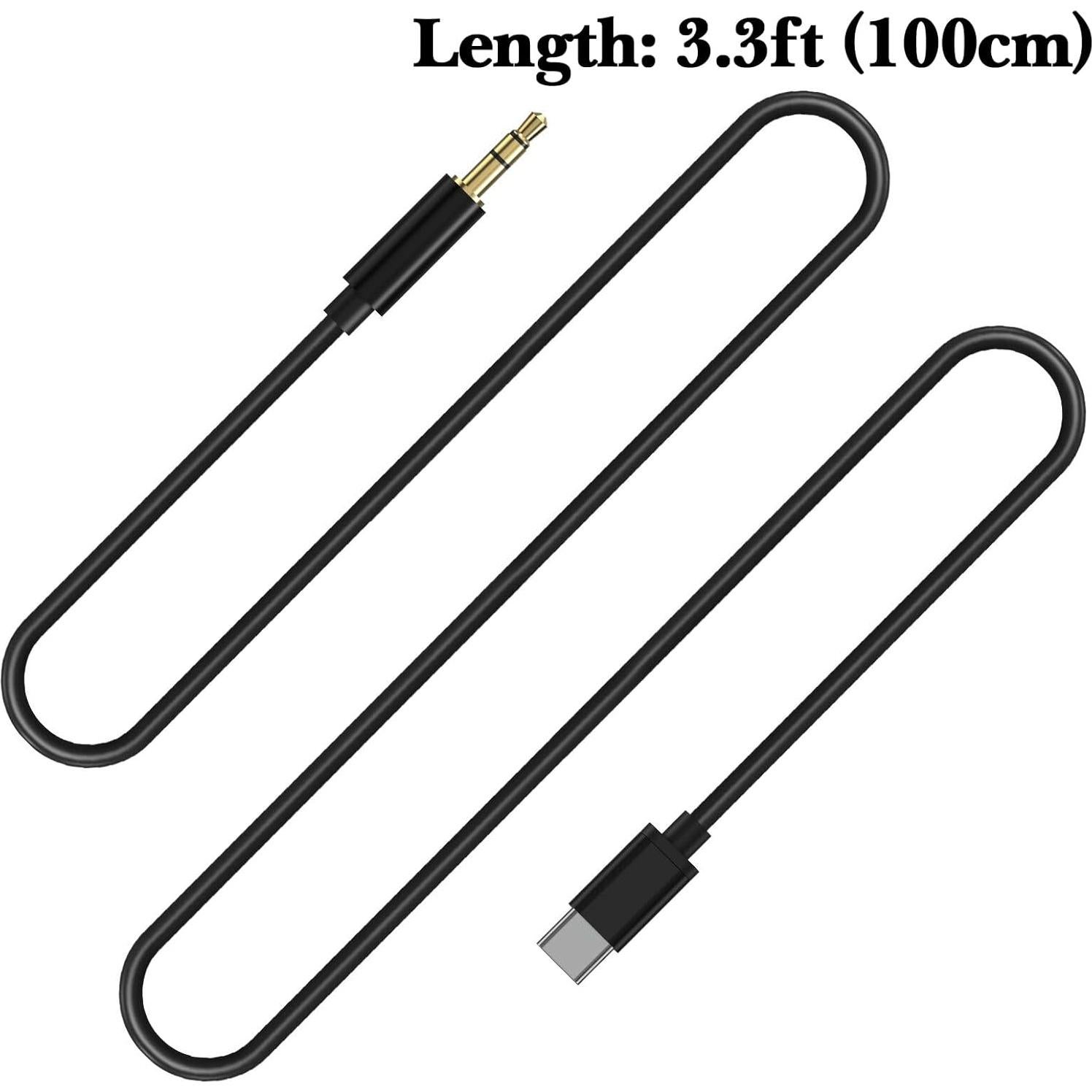 Cable de Audio Linkidea USB-C a 3.5mm para Beats Solo y Studio - 2 Unidades